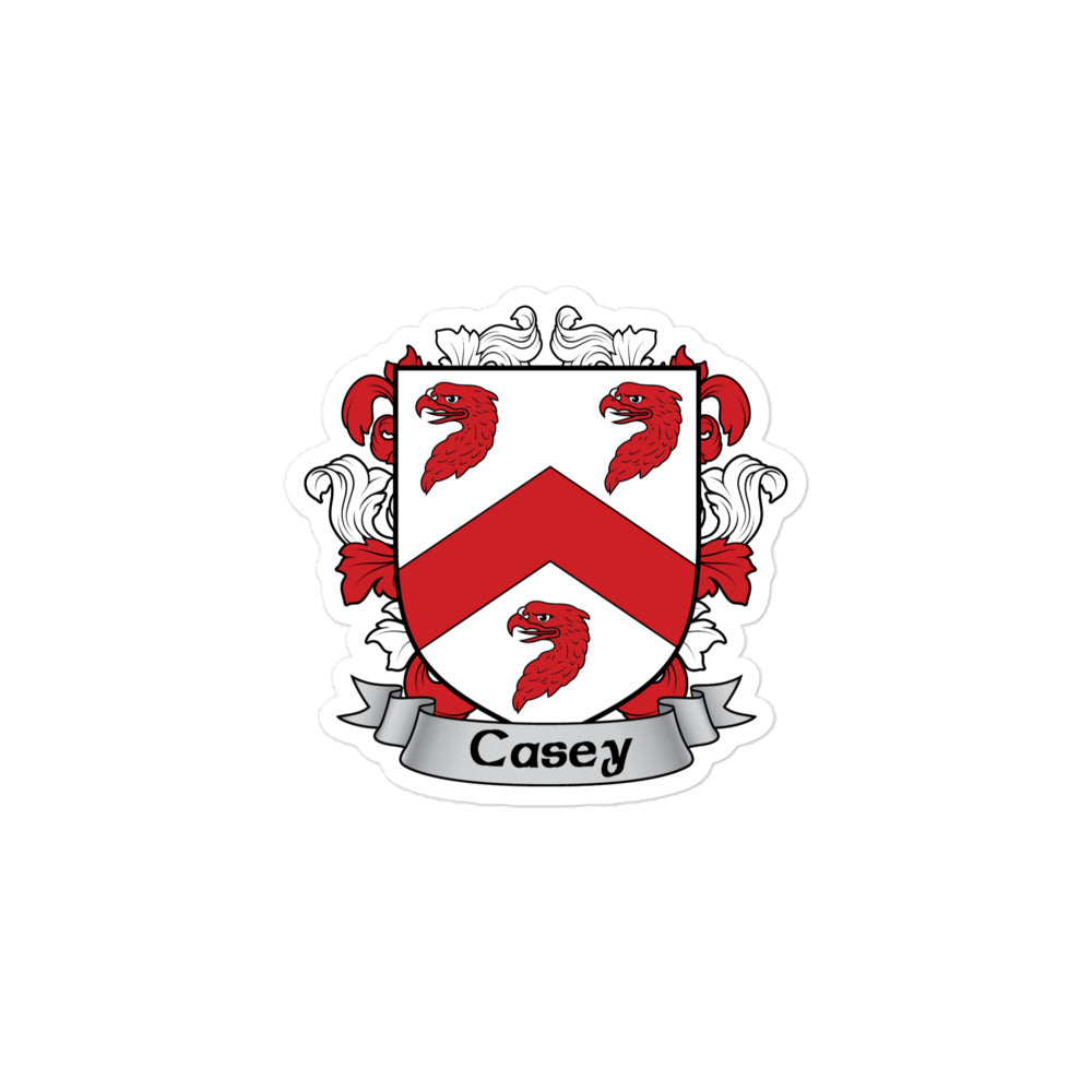 7.62 Design Casey Irish Coat of Arms Adesivo 3x3 vinile