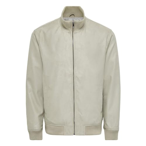 ONLY & SONS Nico Giacca Bomber Uomo Scamosciata XL Poliestere