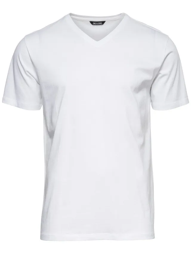 Only & Sons Pima V-Neck t-shirt uomo M scollo a V