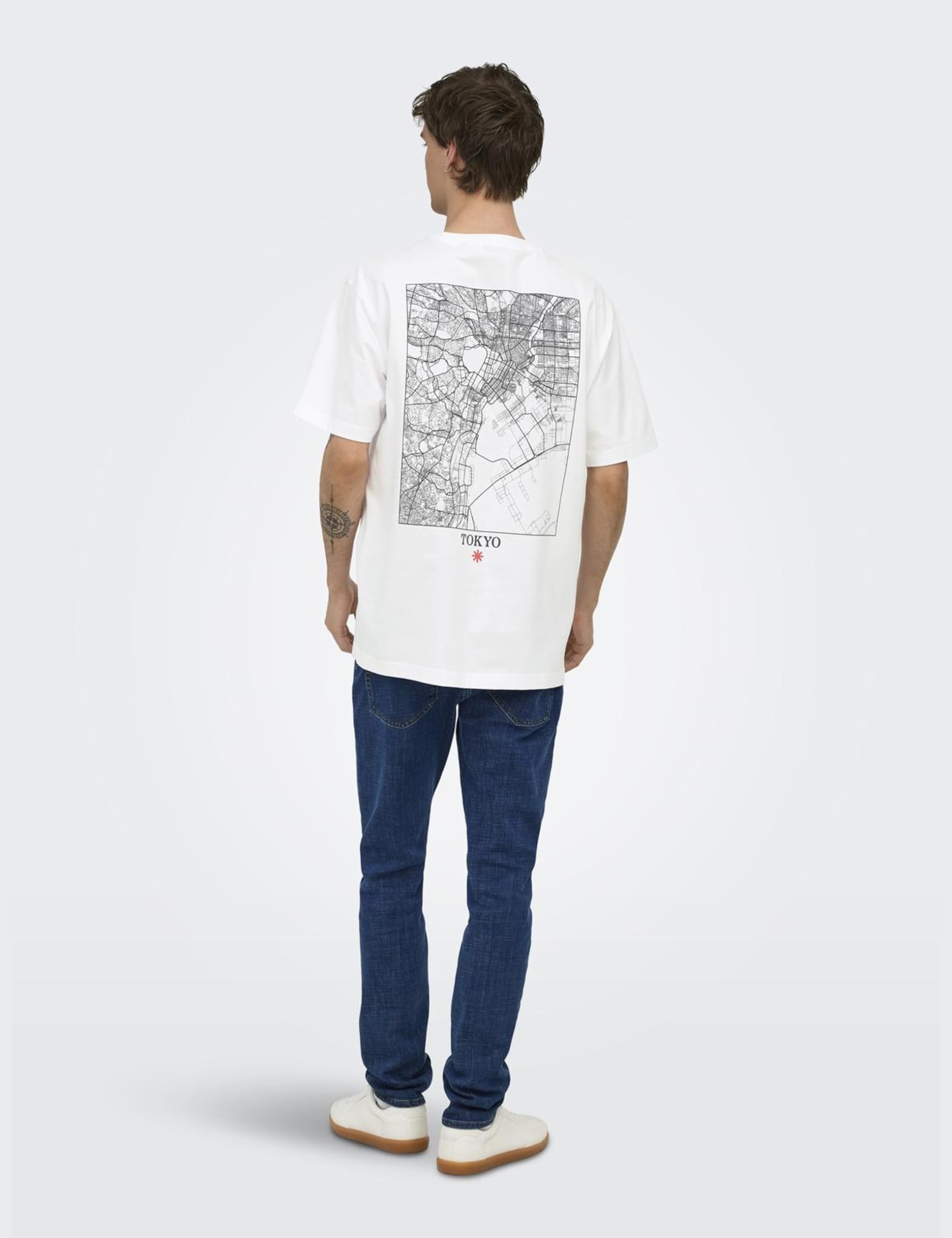 Only & Sons Onsfred t-shirt uomo bianca taglia S