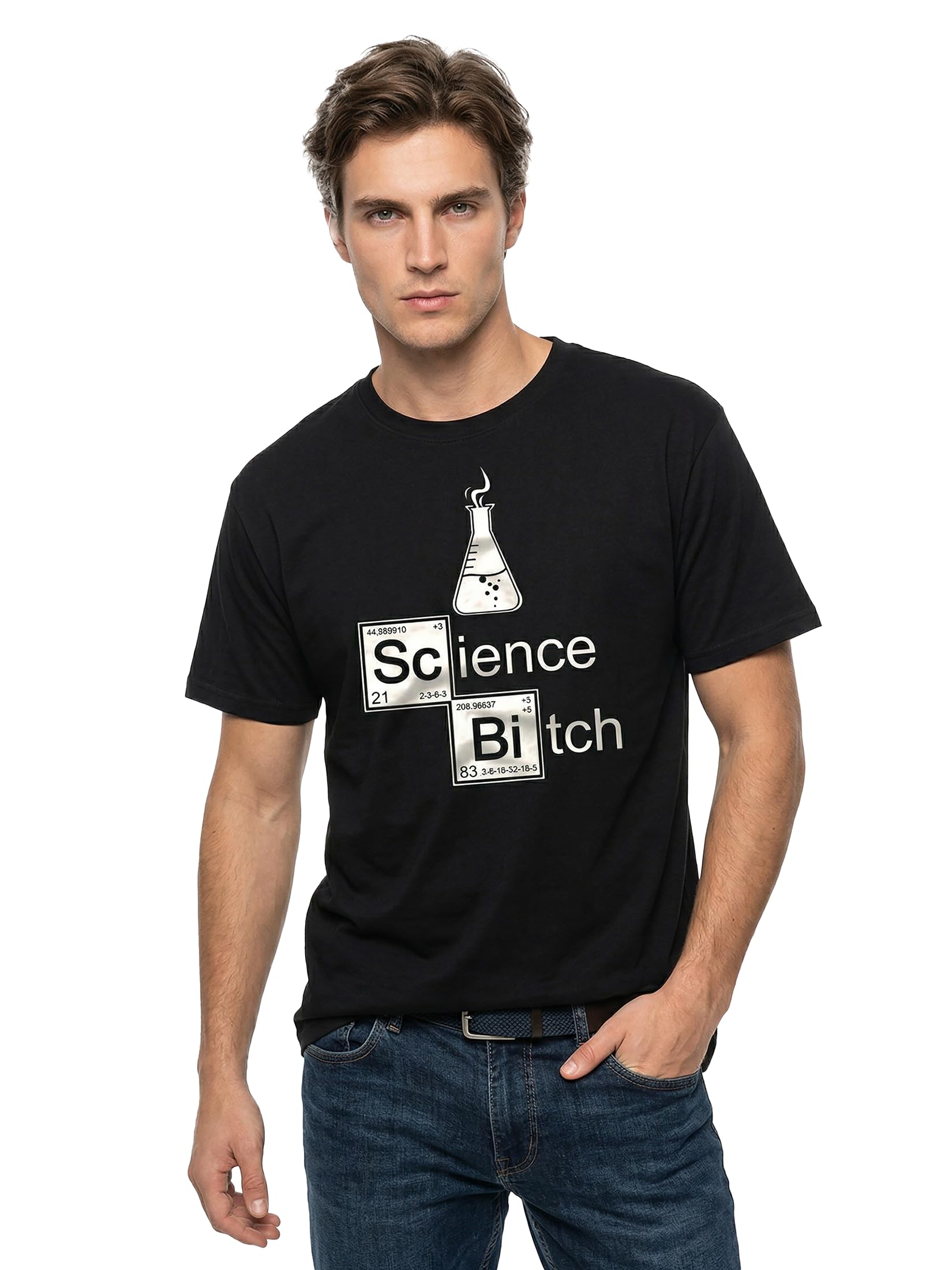 MAKAYA Science Bitch t-shirt uomo cotone taglia XL