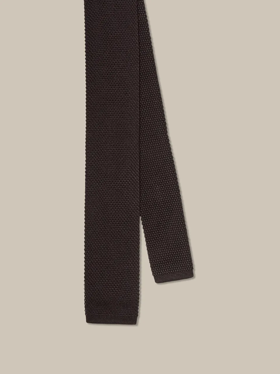 Robert Talbott Redford Cravatta Uomo Nera Seta Knit