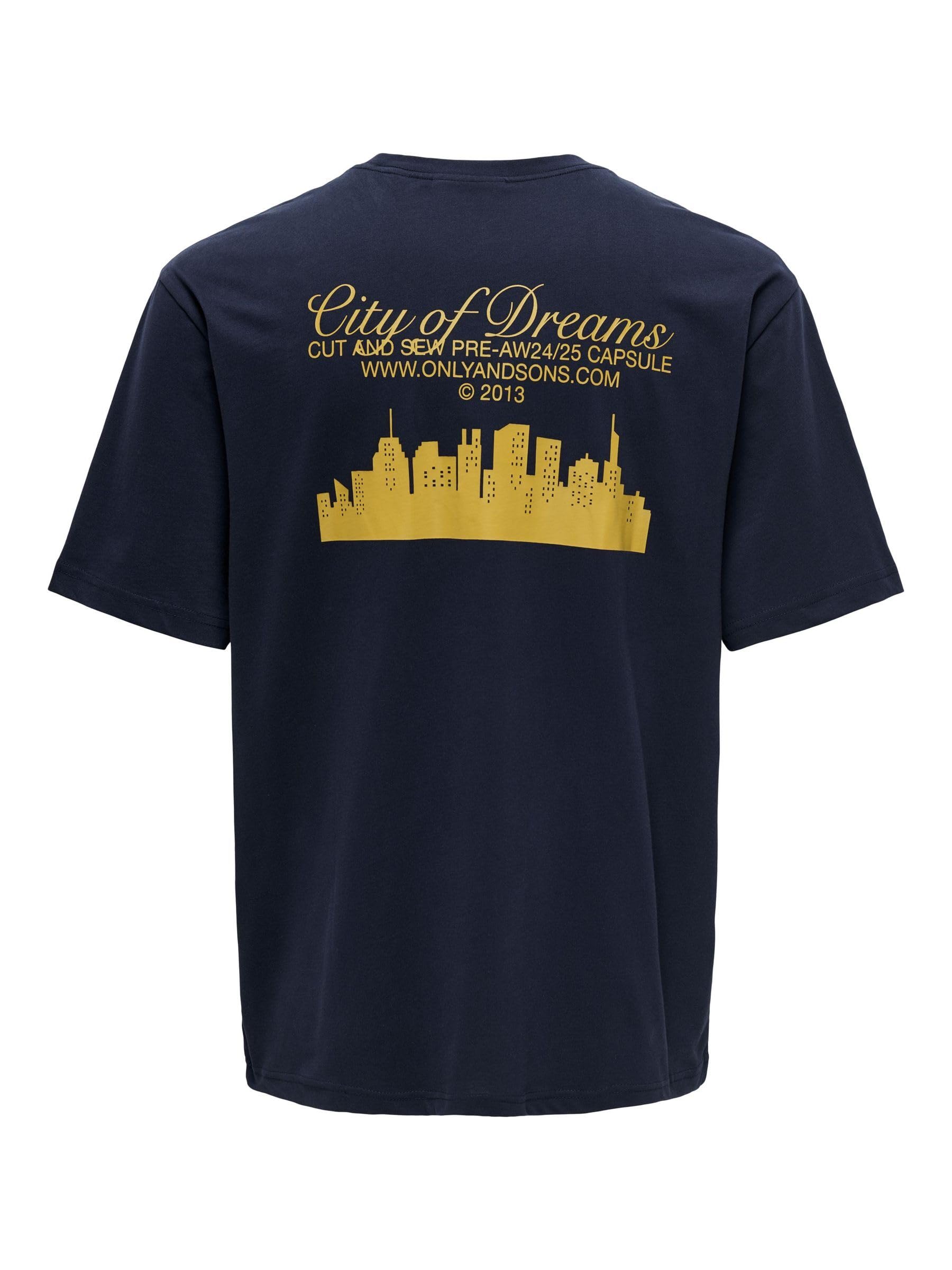 Only & Sons Onsrylan T-Shirt Uomo Blu Marine