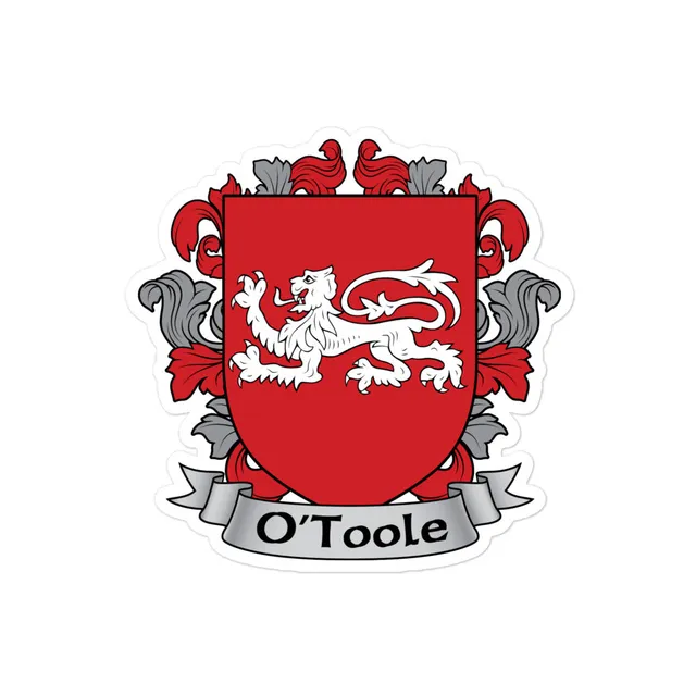 7.62 Design O'Toole adesivo vinile stemma irlandese 10x10 cm