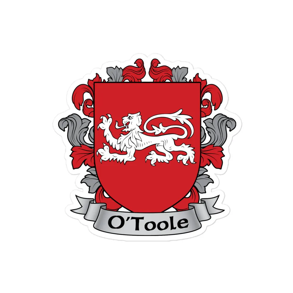 7.62 Design O'Toole adesivo vinile stemma irlandese 10x10 cm