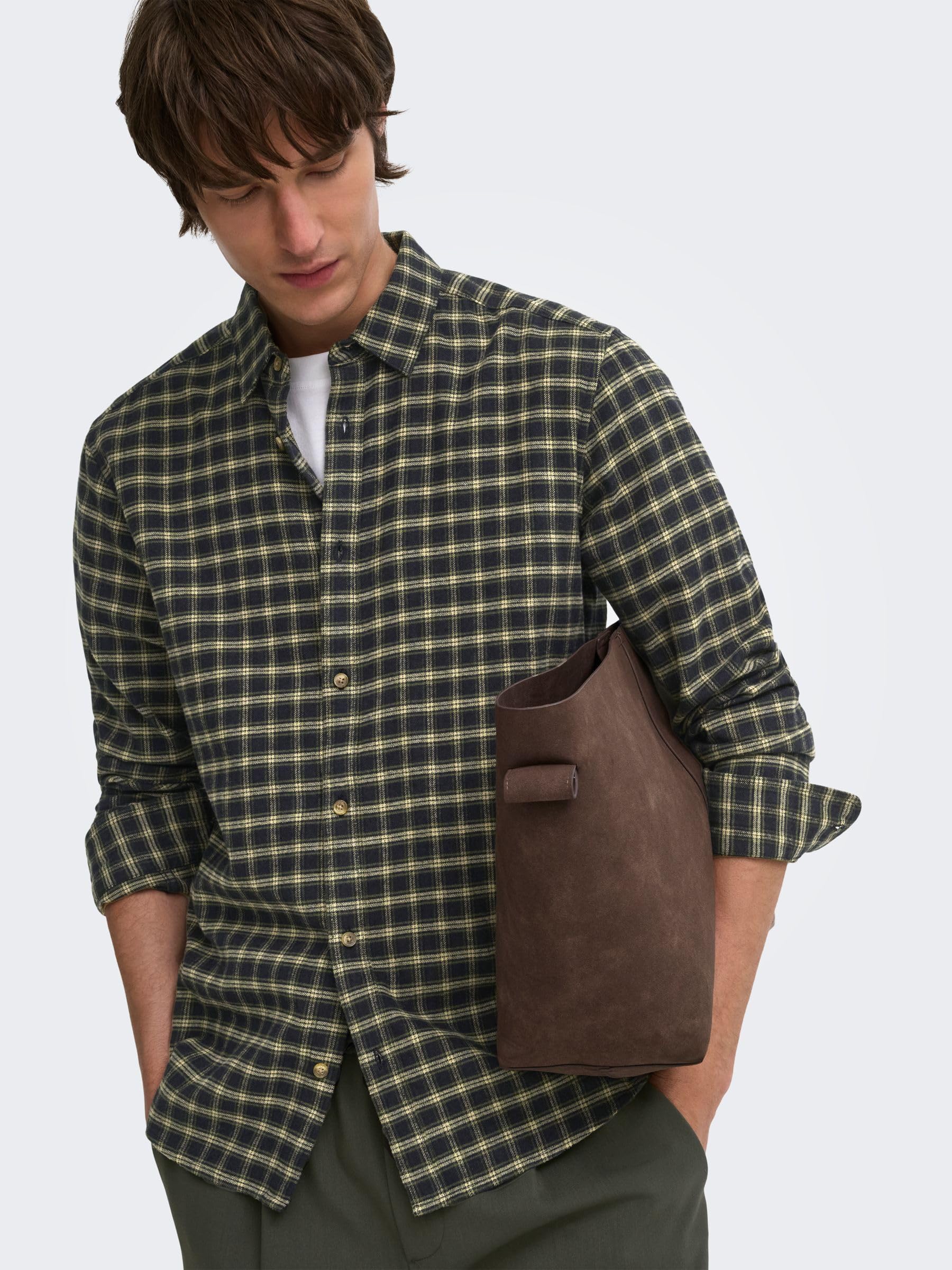 Only & Sons Onsgudmund Camicia Uomo S Slim Nera