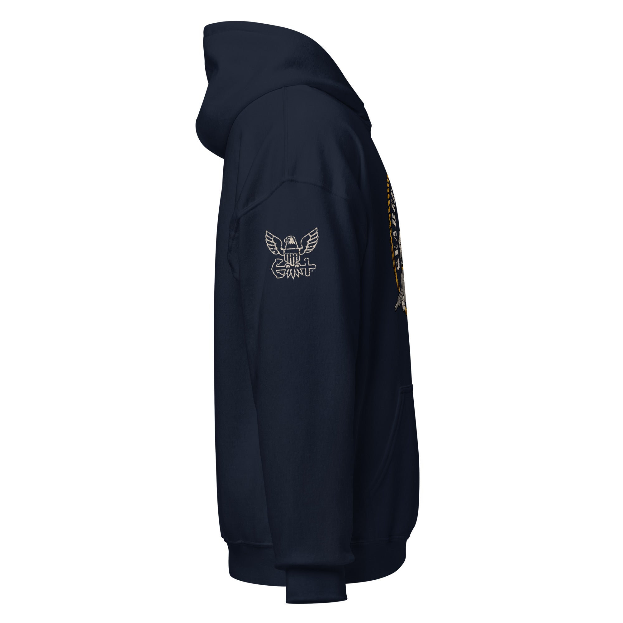 7.62 Design Seabees felpa con cappuccio blu unisex