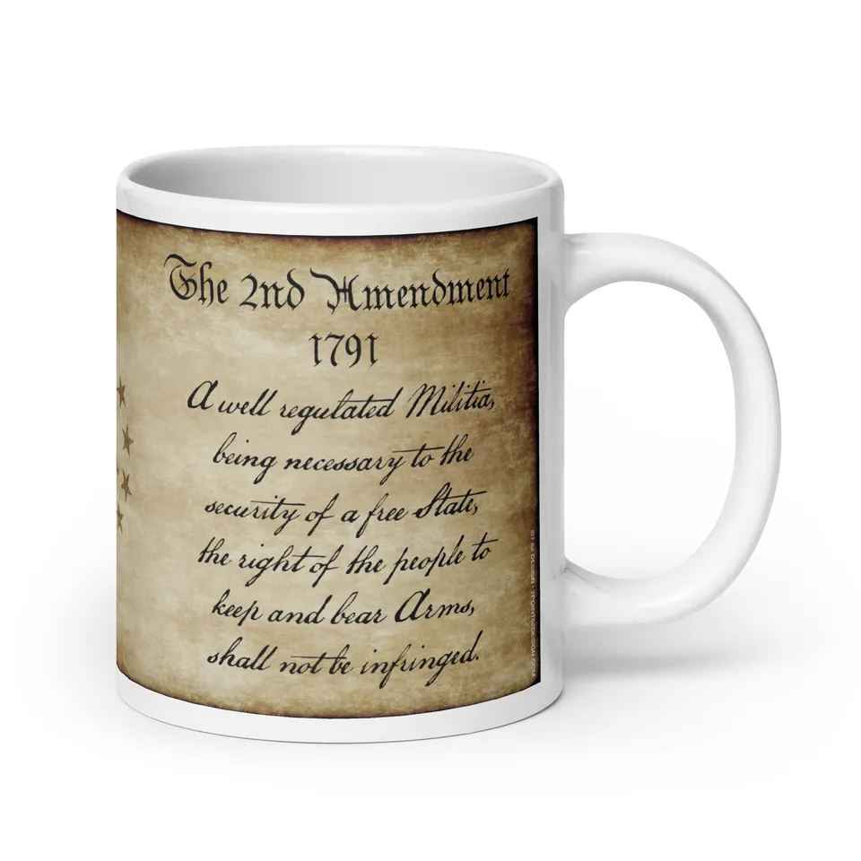 7.62 Design 2nd Amendment tazza mug bianca 20oz