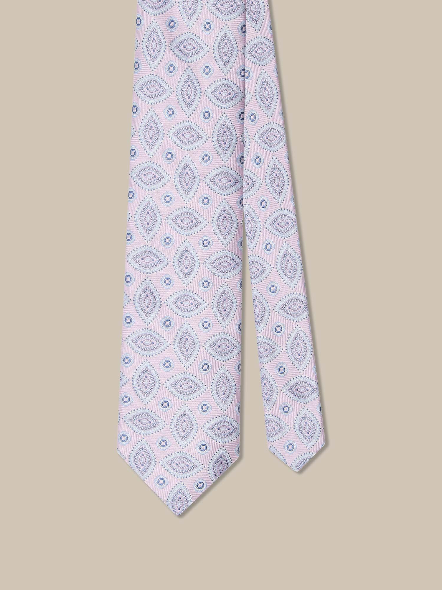 Robert Talbott Robert Cravatta Seta Lavanda Geo Paisley REG