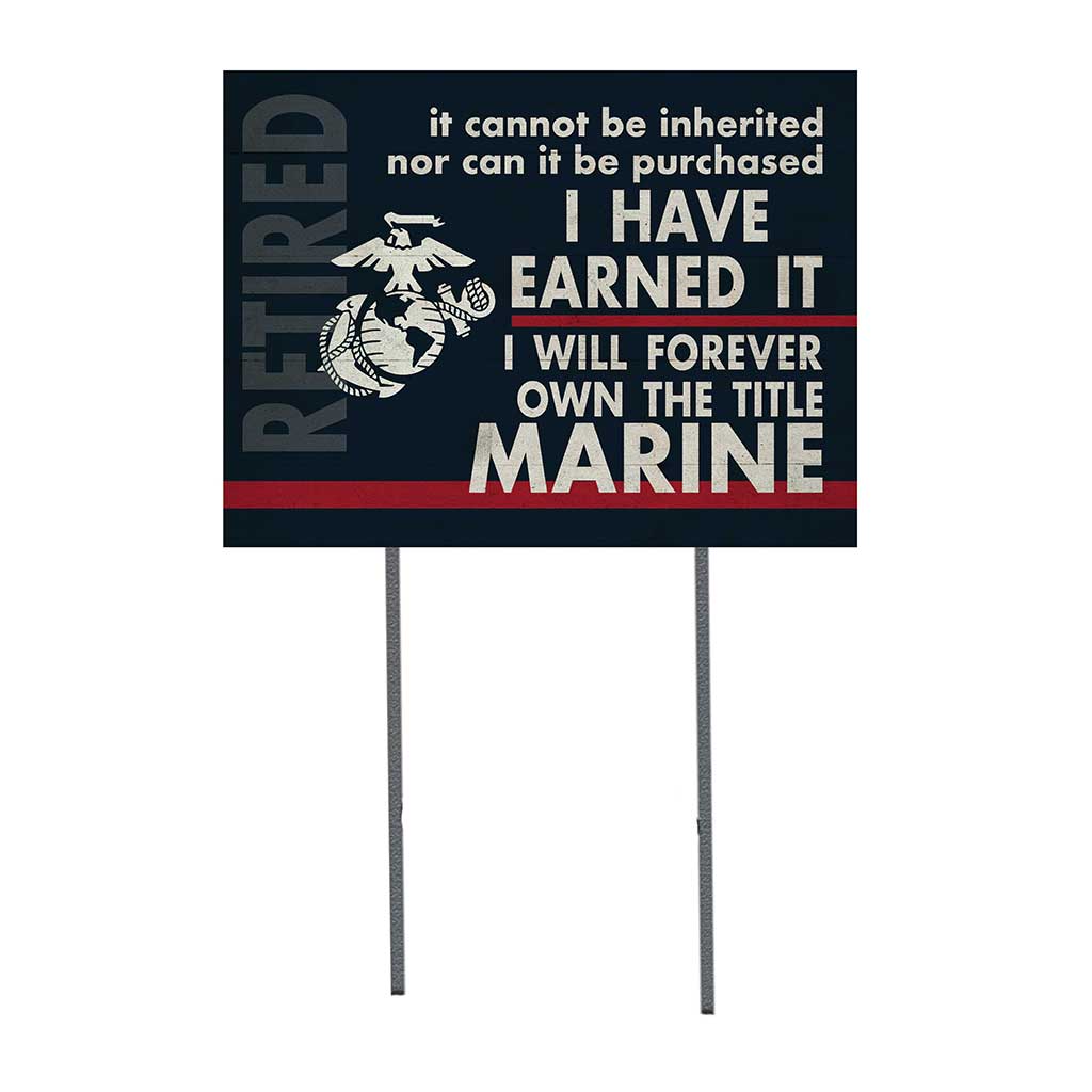 7.62 Design Home Products USMC I Earned It Cartello 45x60 plastica
