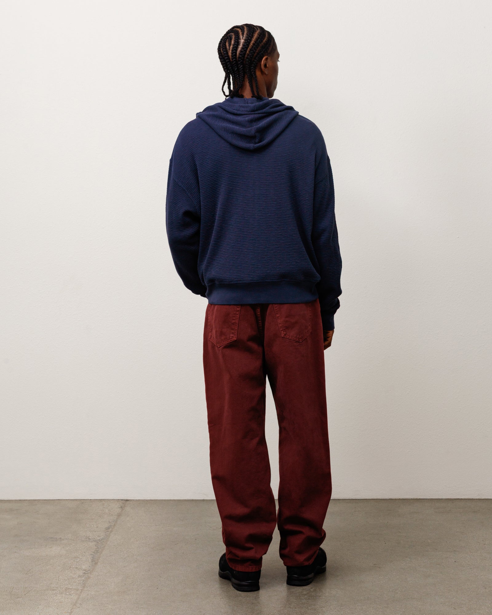 Stussy Lightweight Thermal Hoodie felpa cappuccio Navy
