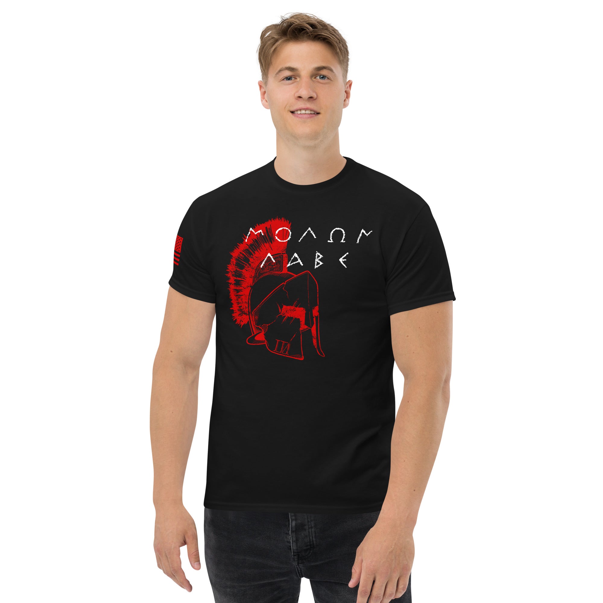 7.62 Design Molon Labe t-shirt uomo nera 100% cotone