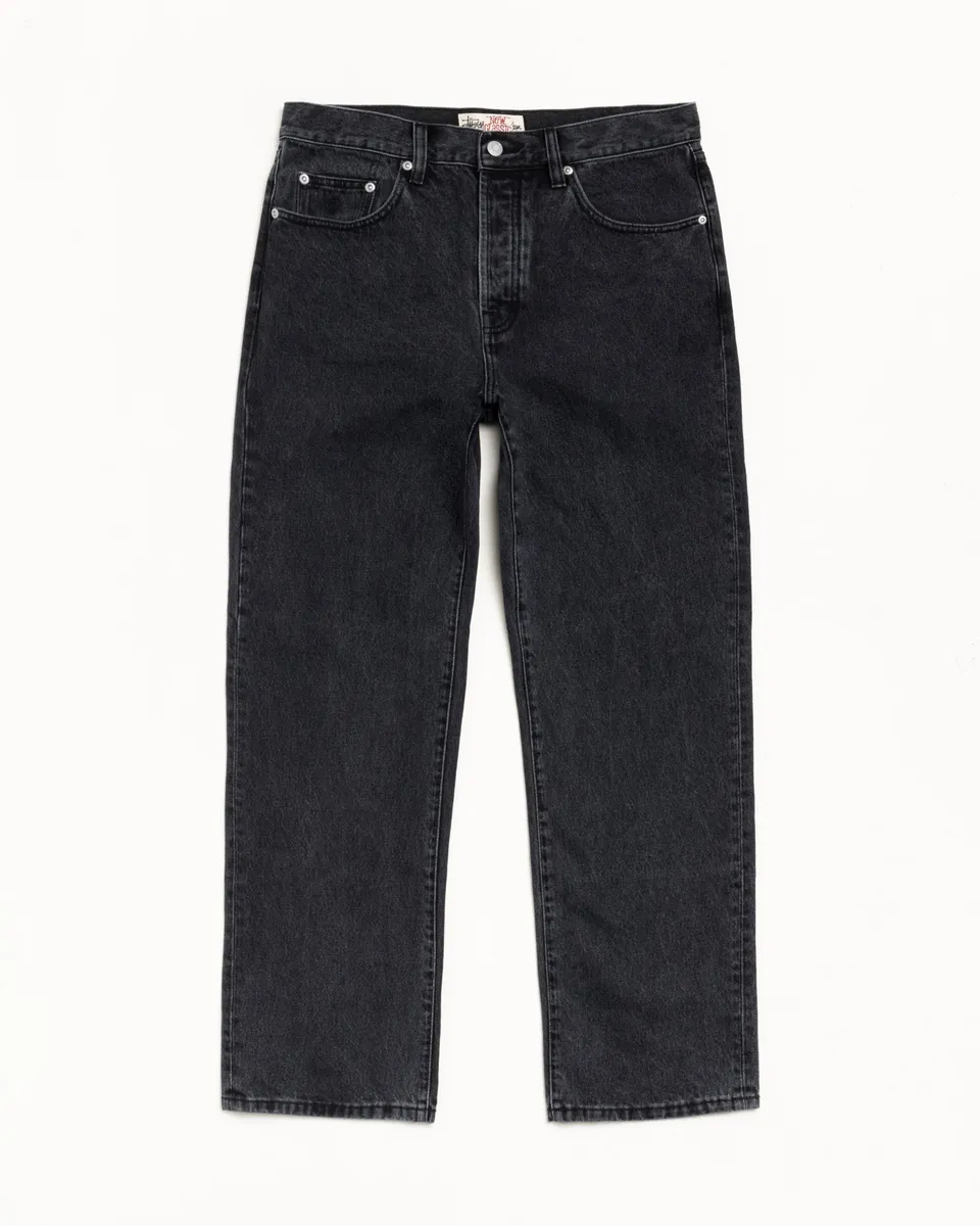 Stussy New Classic Jean denim jeans nero vintage 14,5 oz