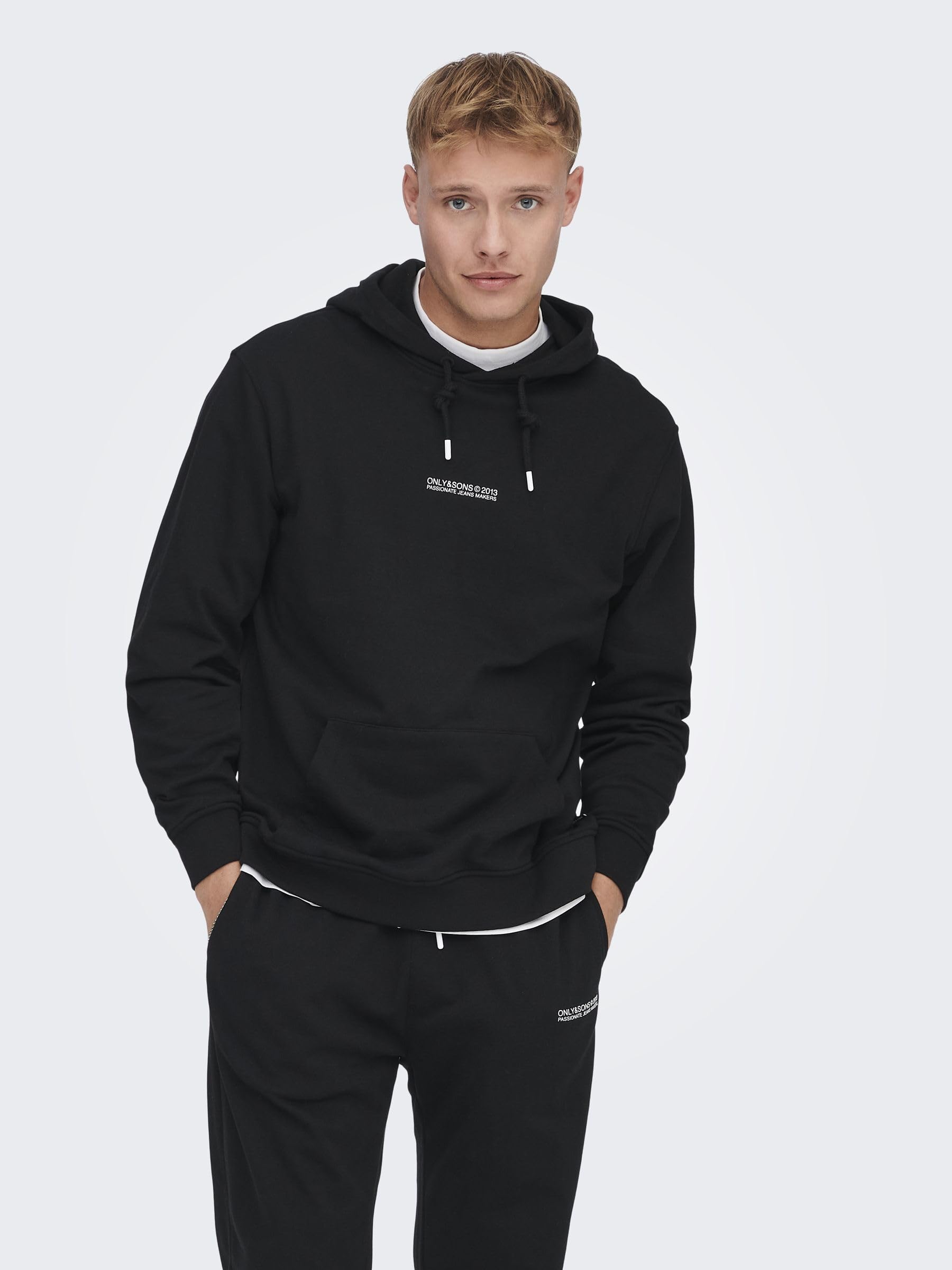 ONLY & SONS Felpa Uomo con Cappuccio Tasca Taglia M