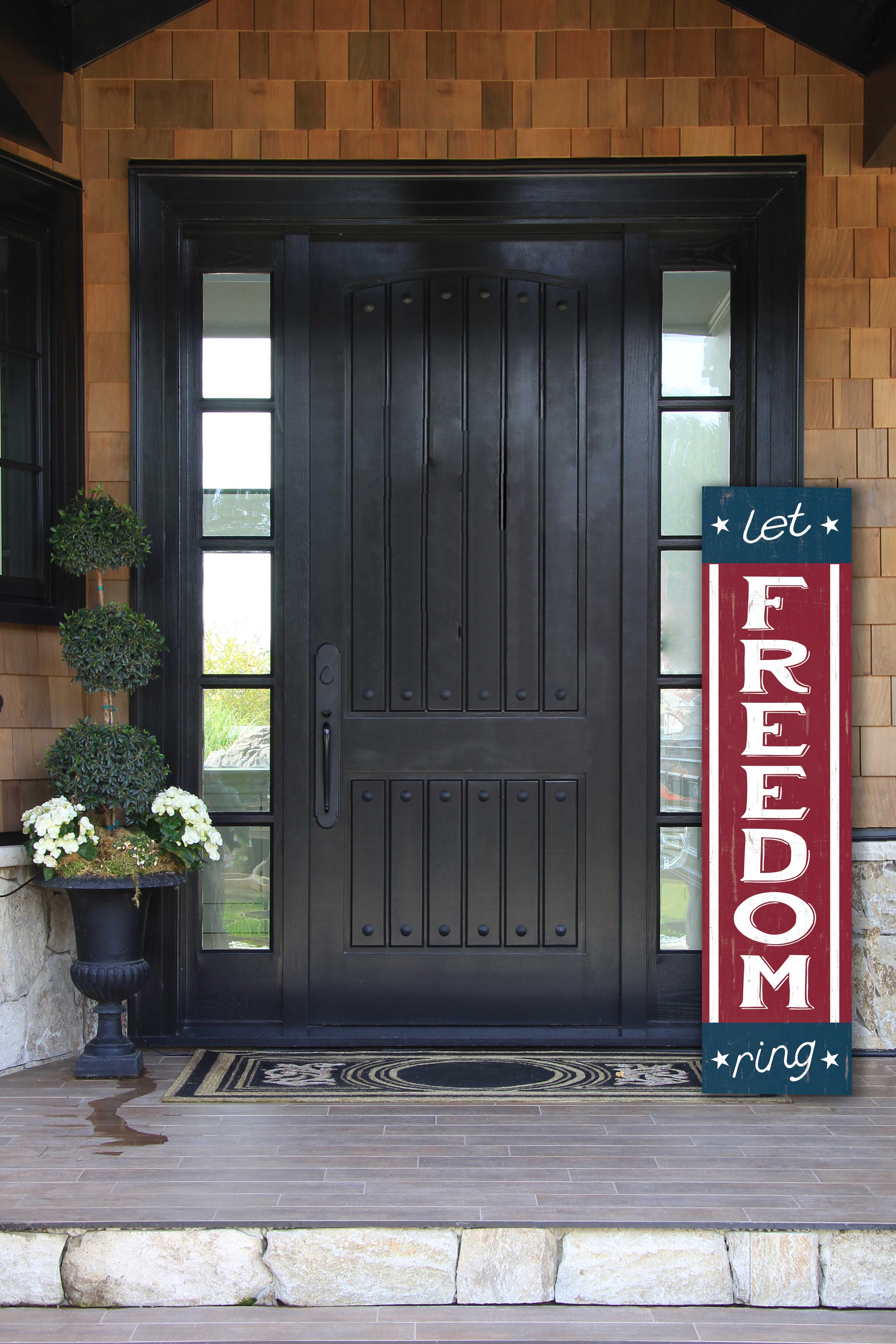 7.62 Design Let Freedom Ring cartello portico 28x117 cm PVC