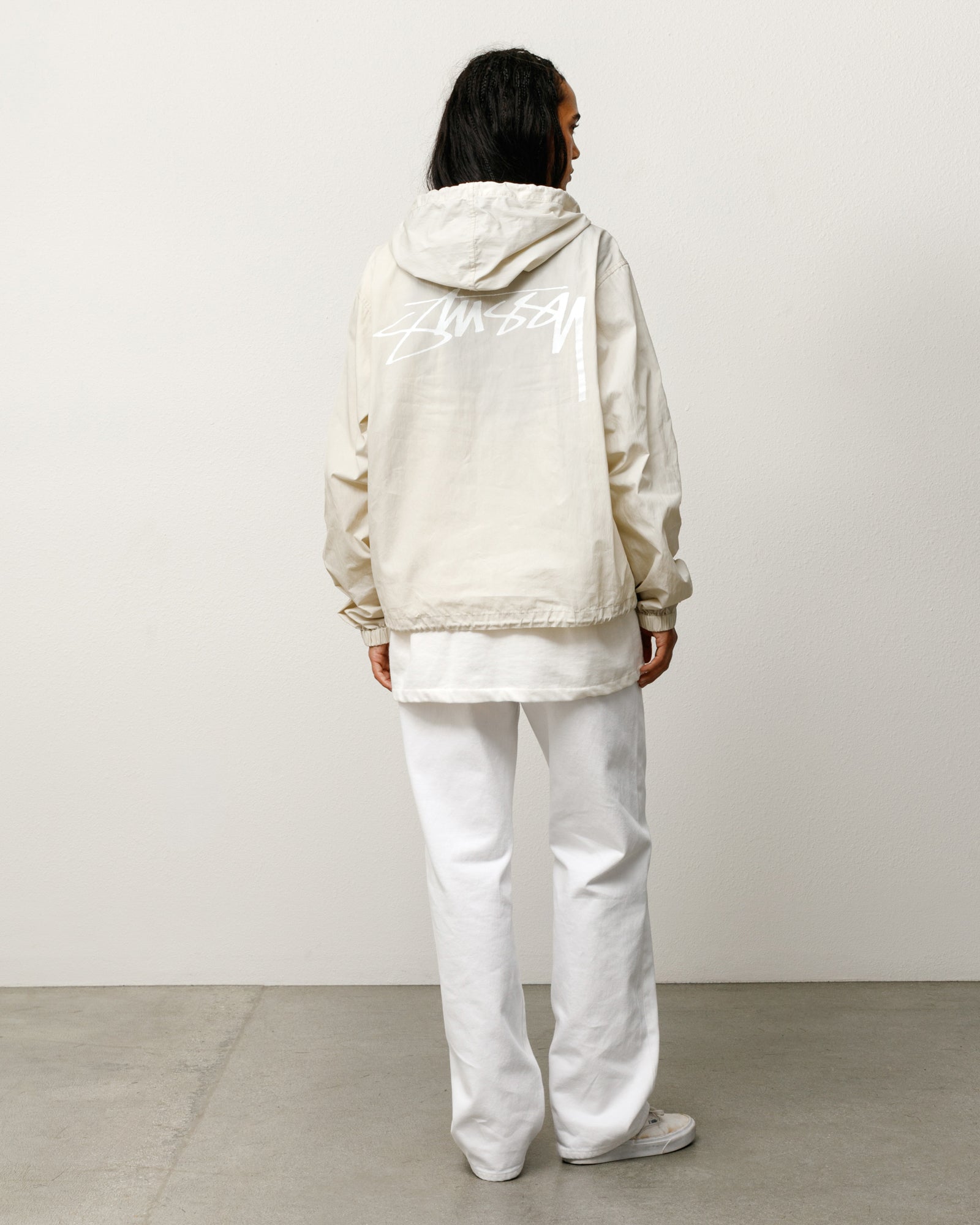 Stussy Shell da Spiaggia giacca cotone cerato stone