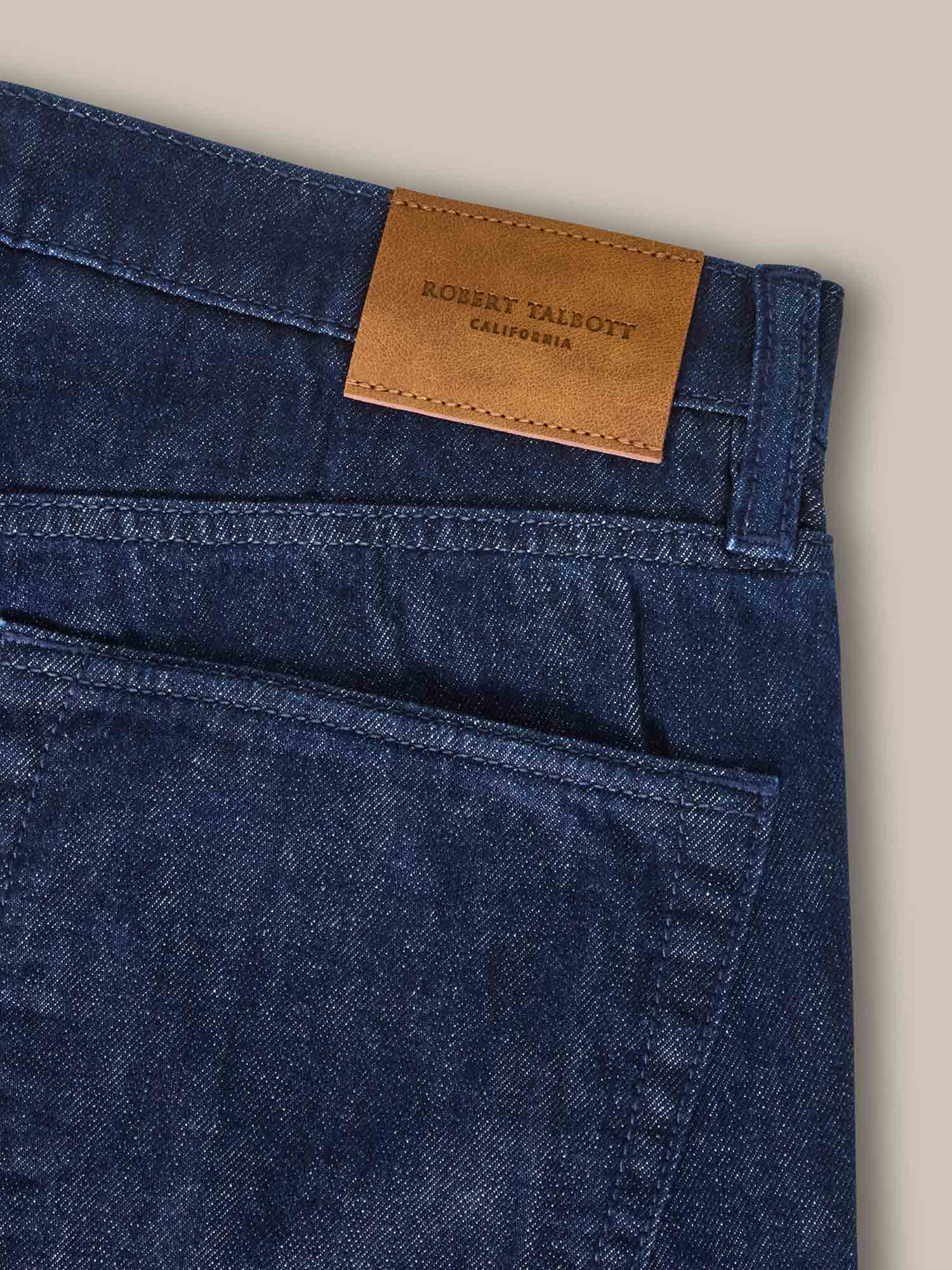 Robert Talbott Austin Selvedge jeans dritti indigo 34/32