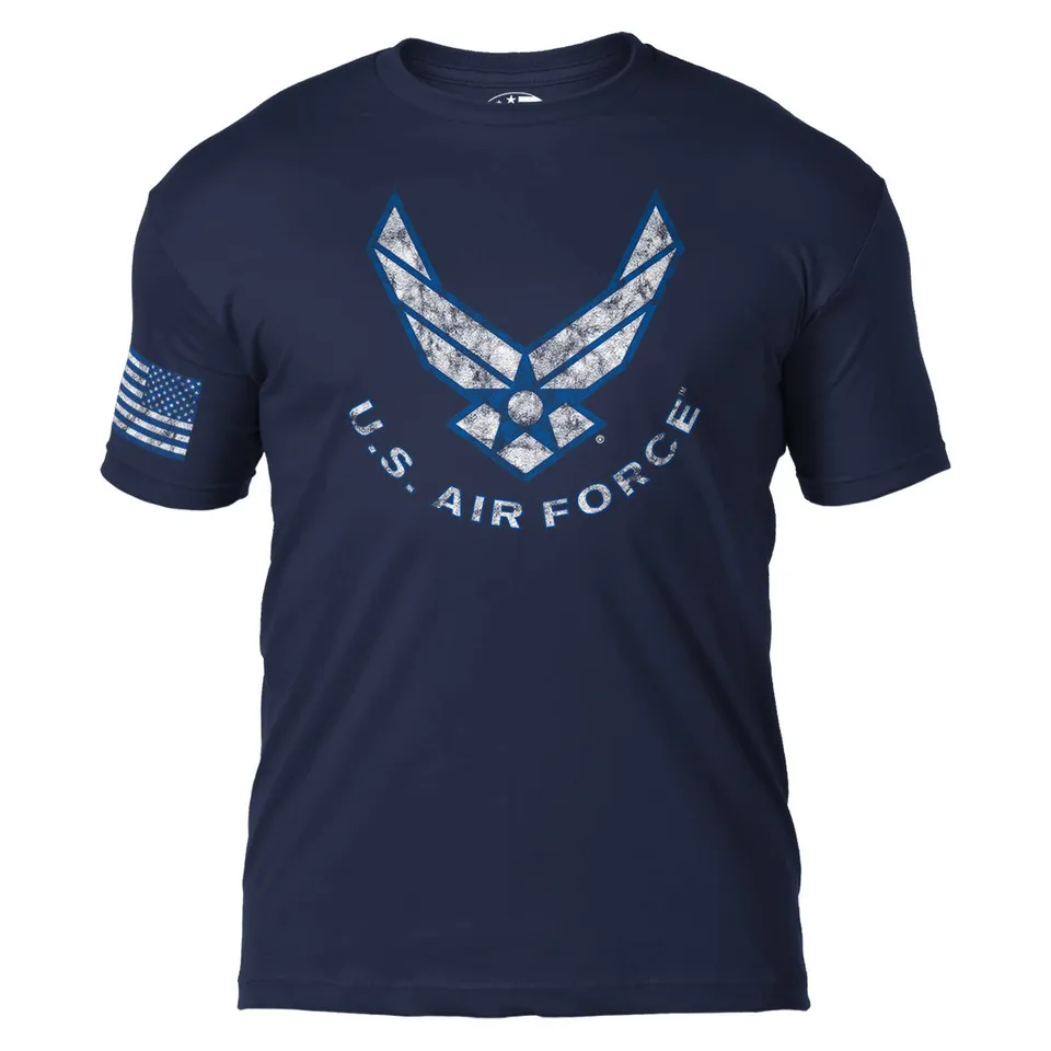 7.62 Design Air Force Flight t-shirt blu cotone