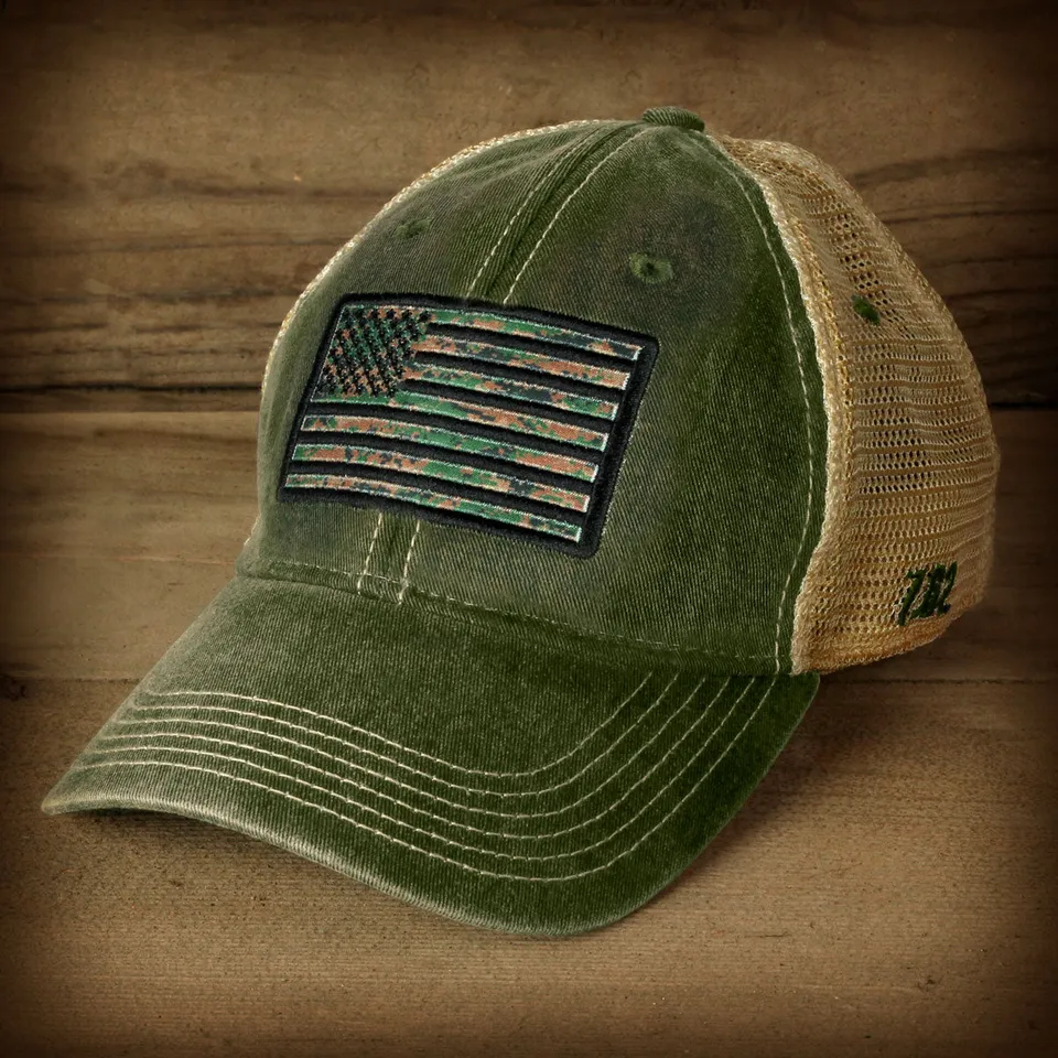 7.62 Design USMC MARPAT Flag cappellino verde oliva