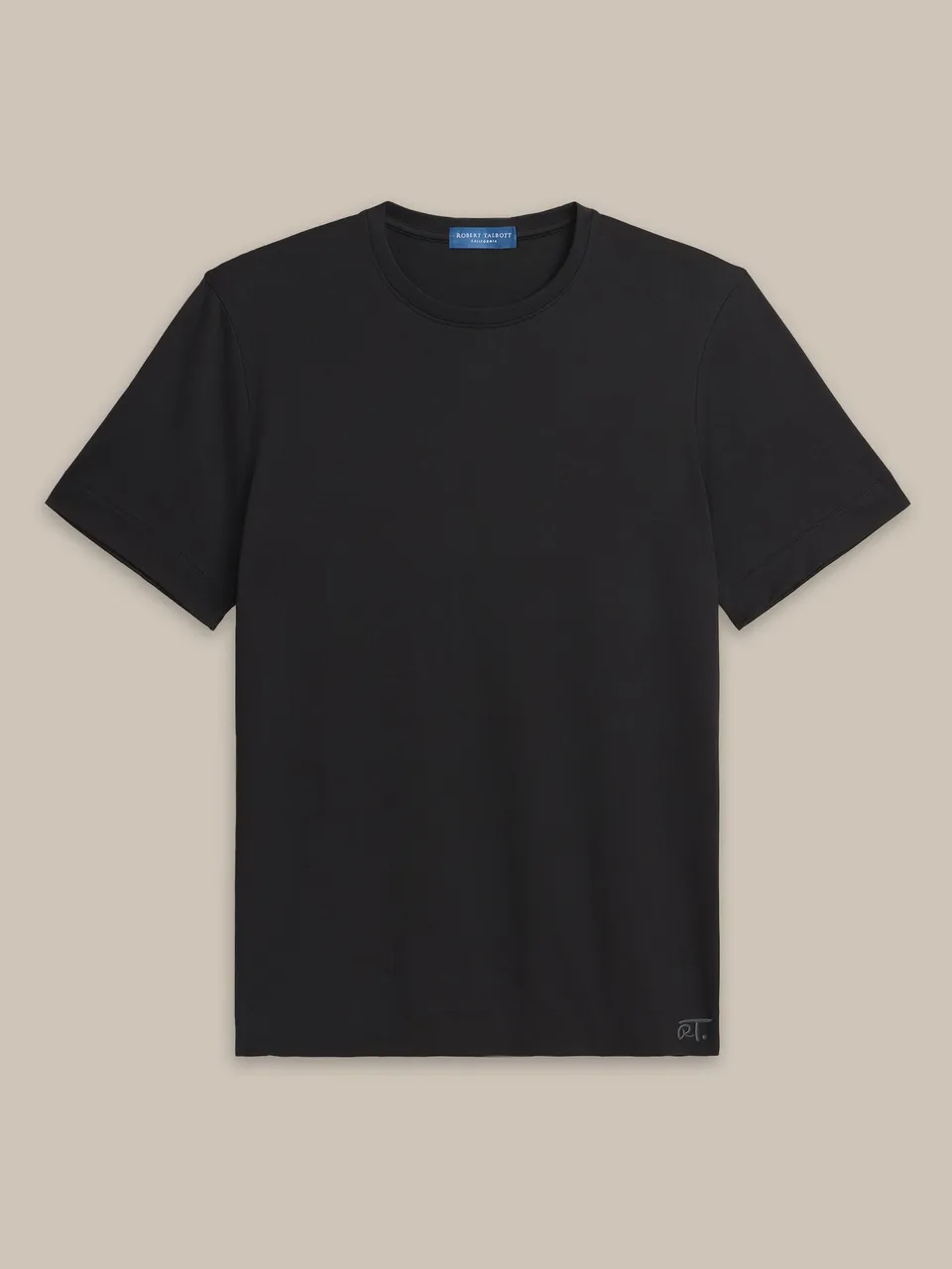 Robert Talbott Dylan t-shirt cotone pima nera