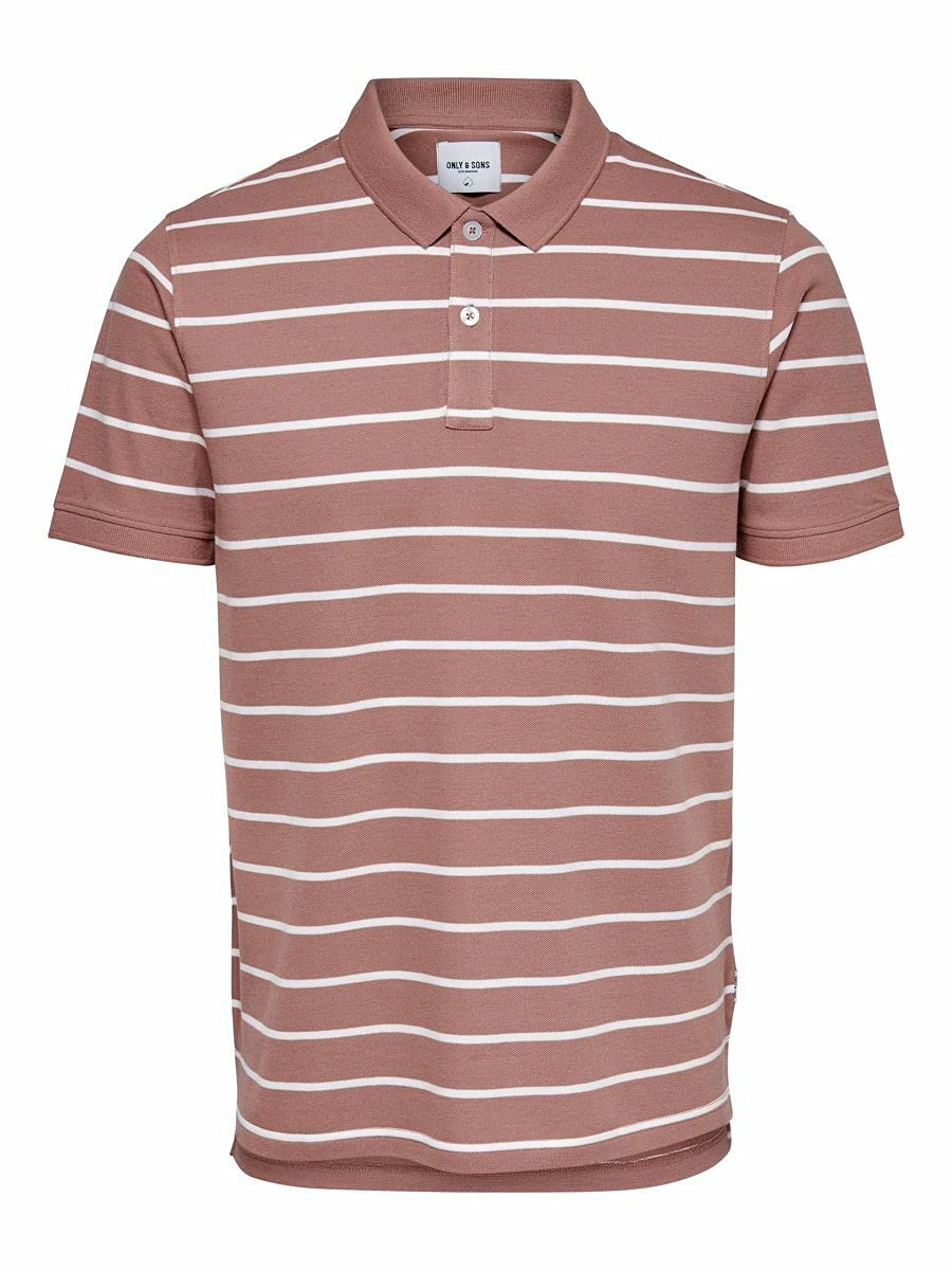 Only & Sons Onscooper Life Polo Uomo Cotone Bio a Righe