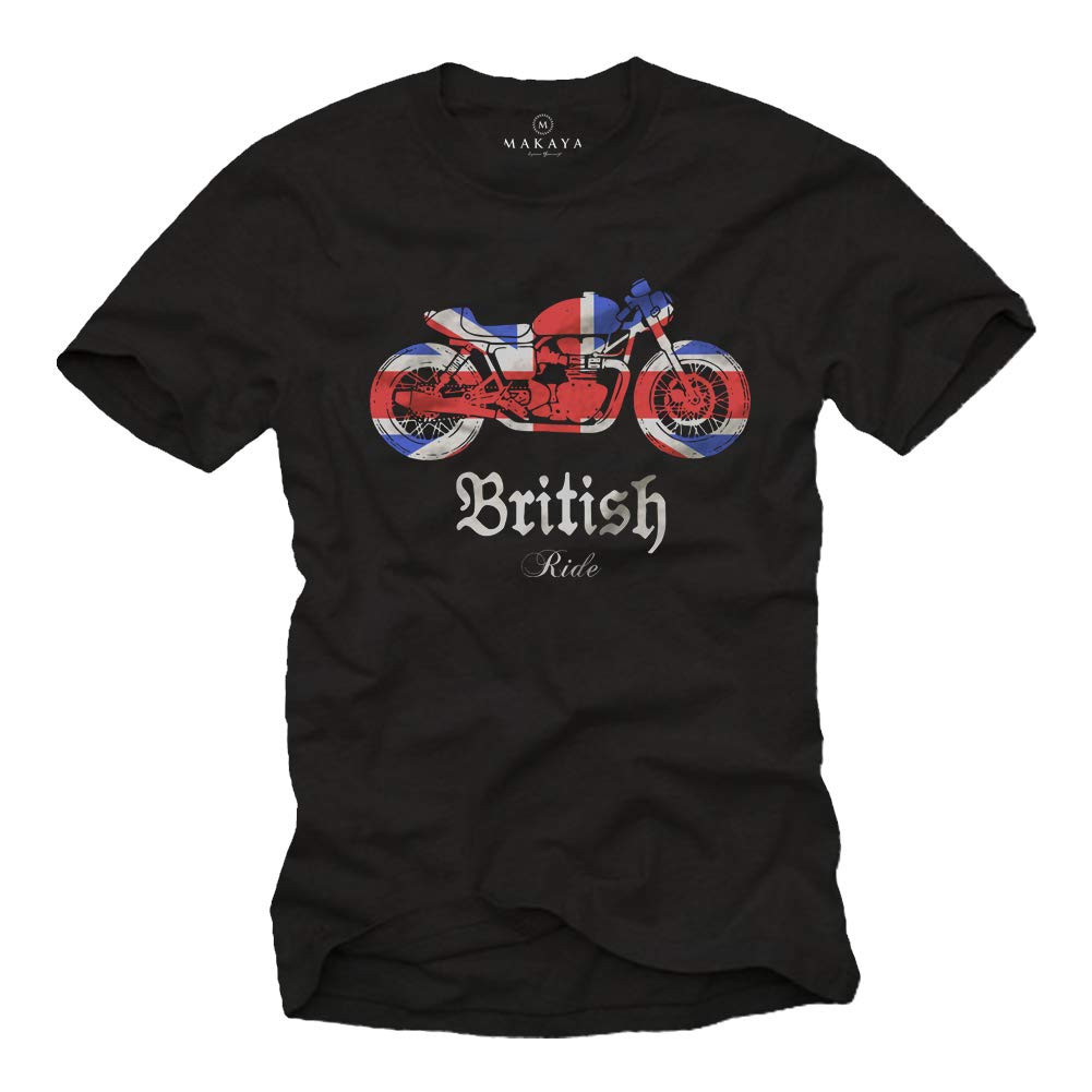 Makaya T-Shirt Uomo Vintage Motorcycle XL Cotone