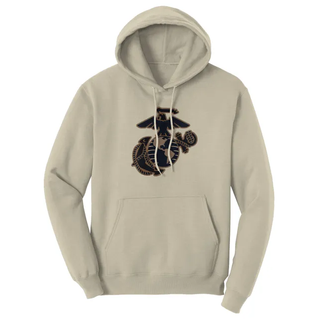 7.62 Design USMC EGA Applique felpa cappuccio sand unisex