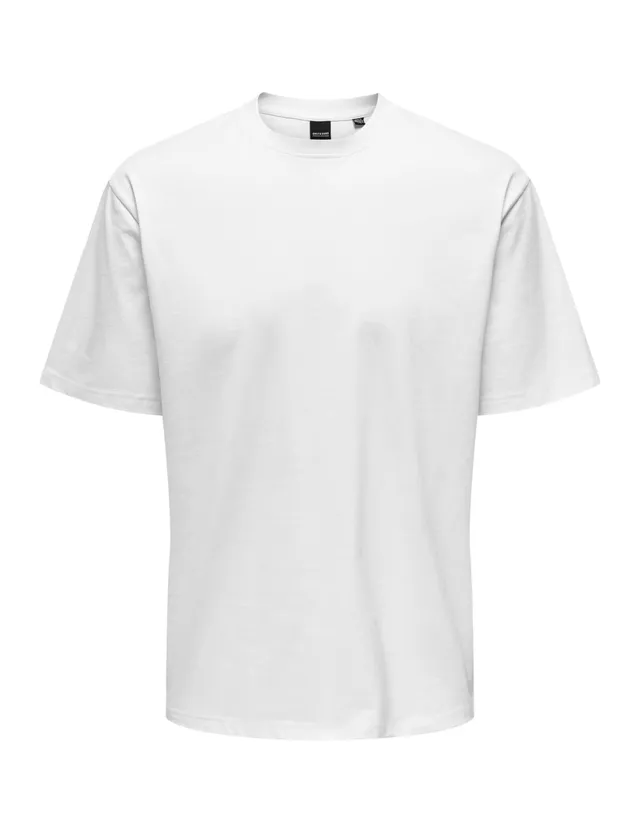 Only & Sons Onsfred T-shirt Uomo Bianco XL Cotone