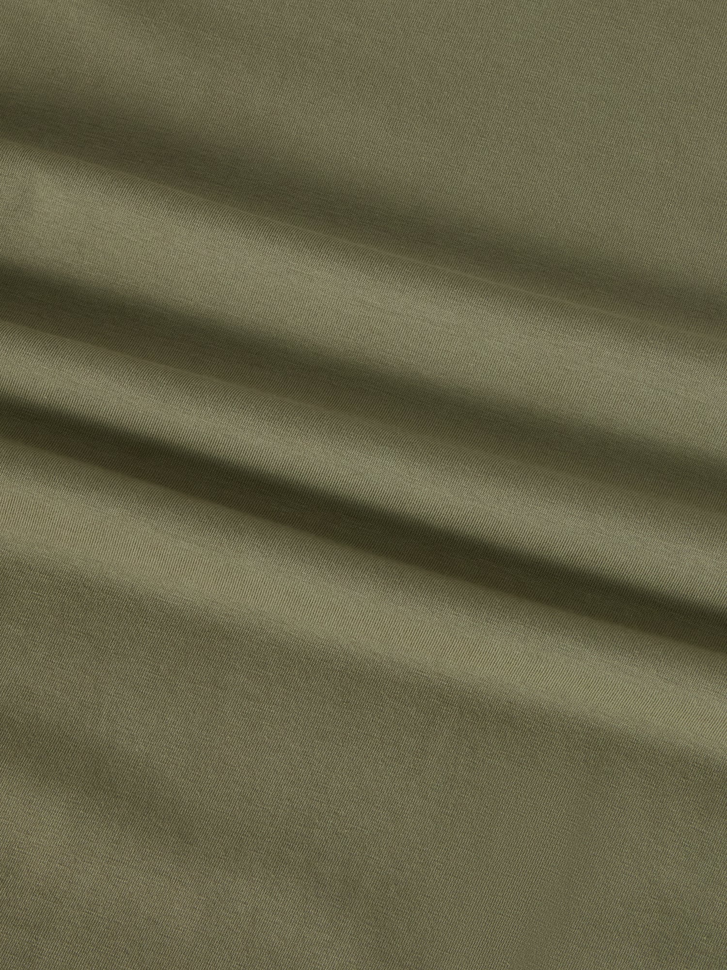 Robert Talbott Dean maglietta cotone verde oliva elasticizzata