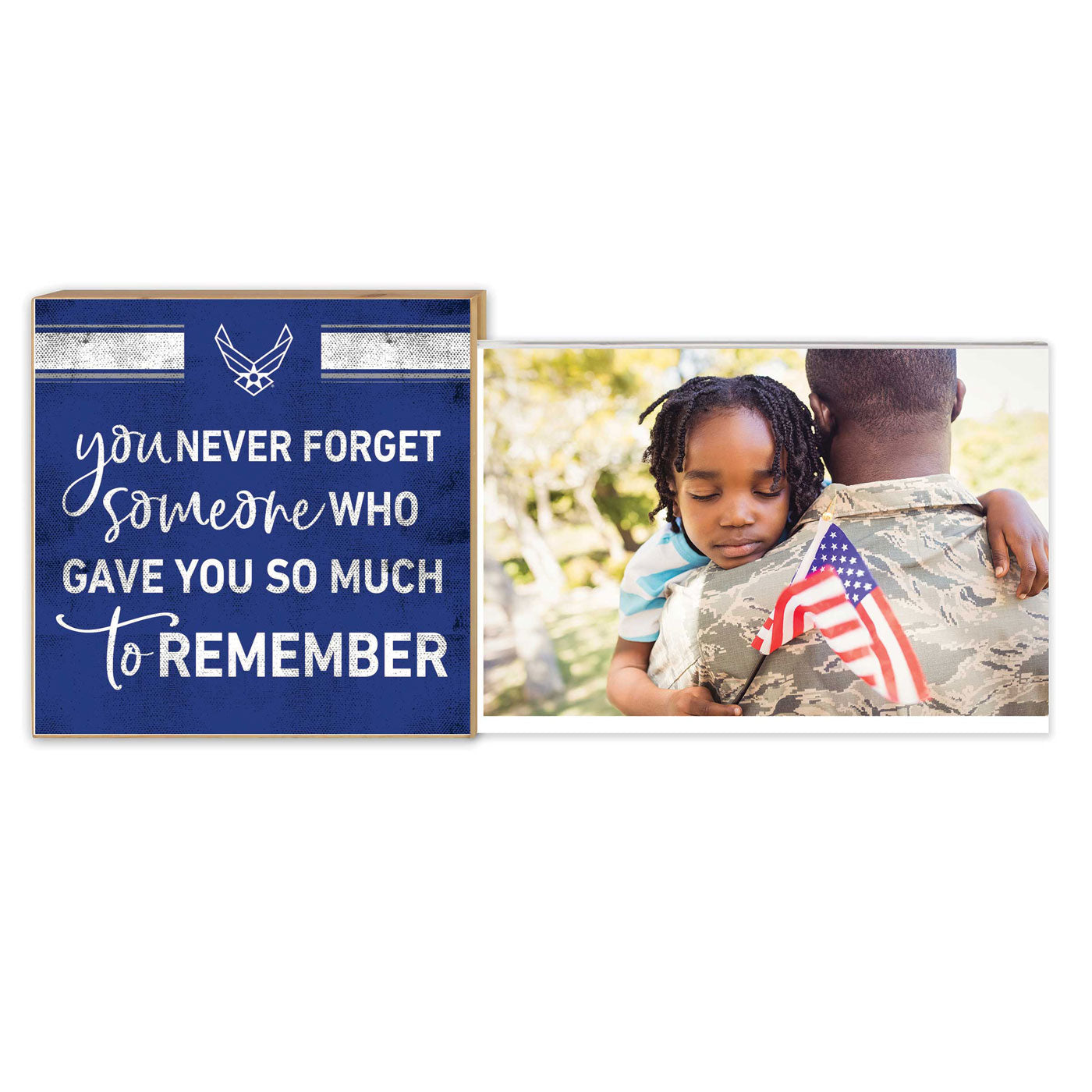 7.62 Design Never Forget cornice foto 4x6 USAF vetro