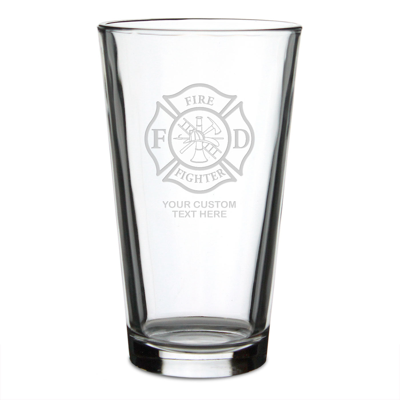 7.62 Design Drinkware bicchiere pompieri 16oz Maltese Cross inciso