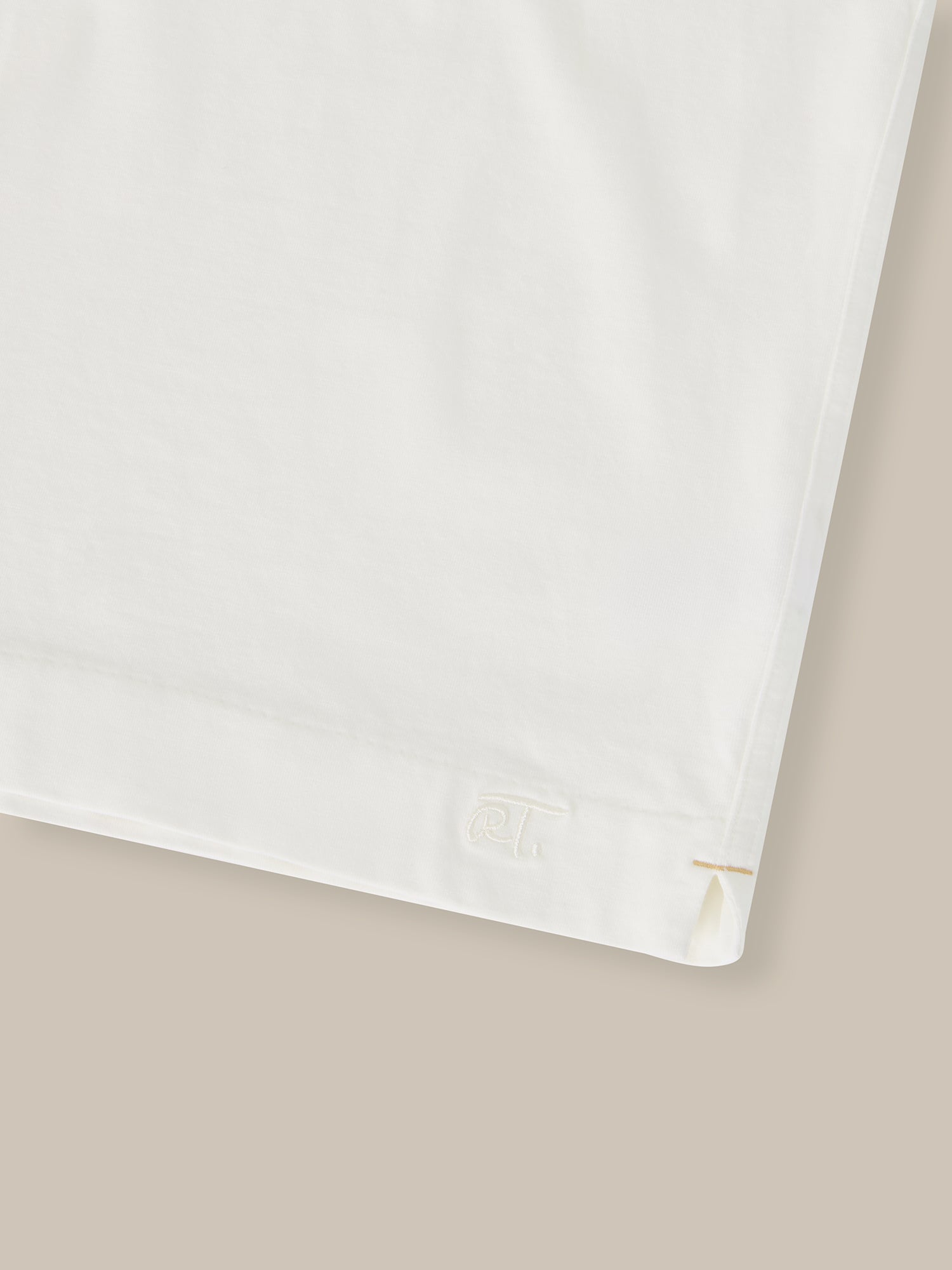 Robert Talbott Dean Tee T-Shirt Cotone Bianco Classic White