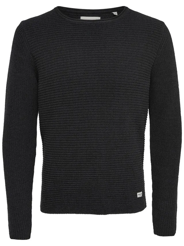 Only & Sons Onssato Twist felpa uomo nero cotone taglia L