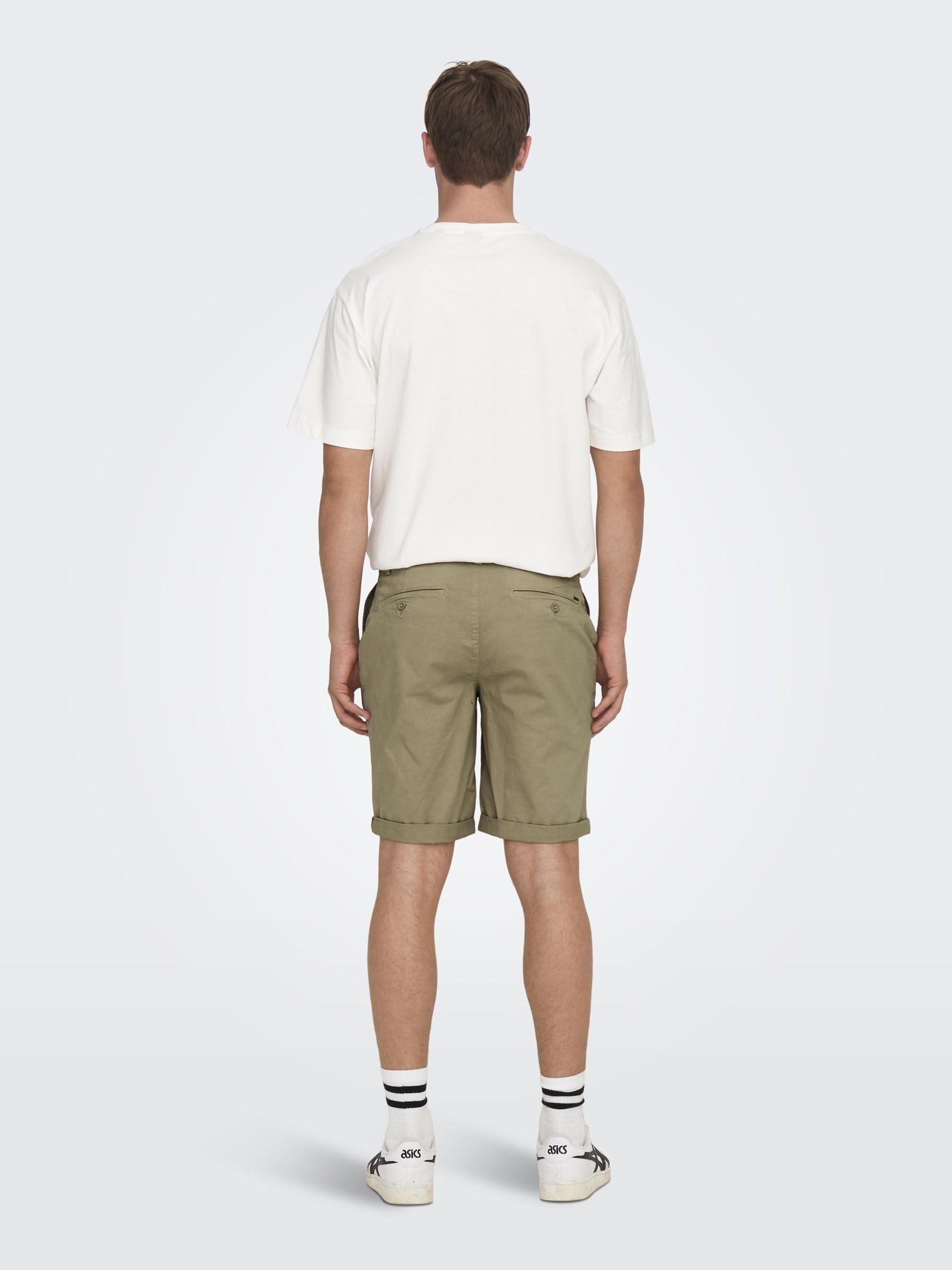 Only & Sons Onspeter shorts uomo XL cotone elastan