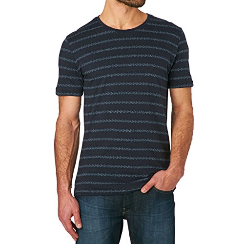 ONLY & SONS Onsmort Jaquard O-Neck t-shirt L Night Sky cotone
