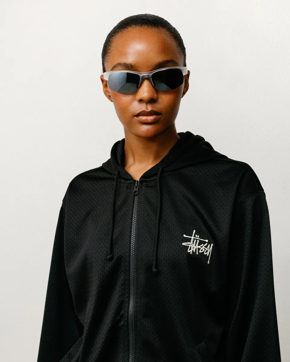Stussy Hiro occhiali da sole Frost Clear specchiati polarizzati