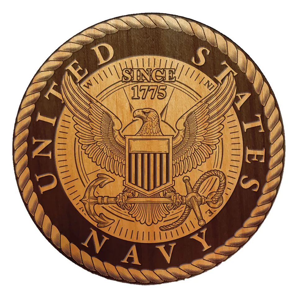 7.62 Design U.S. Navy sottobicchieri legno set 4 pezzi