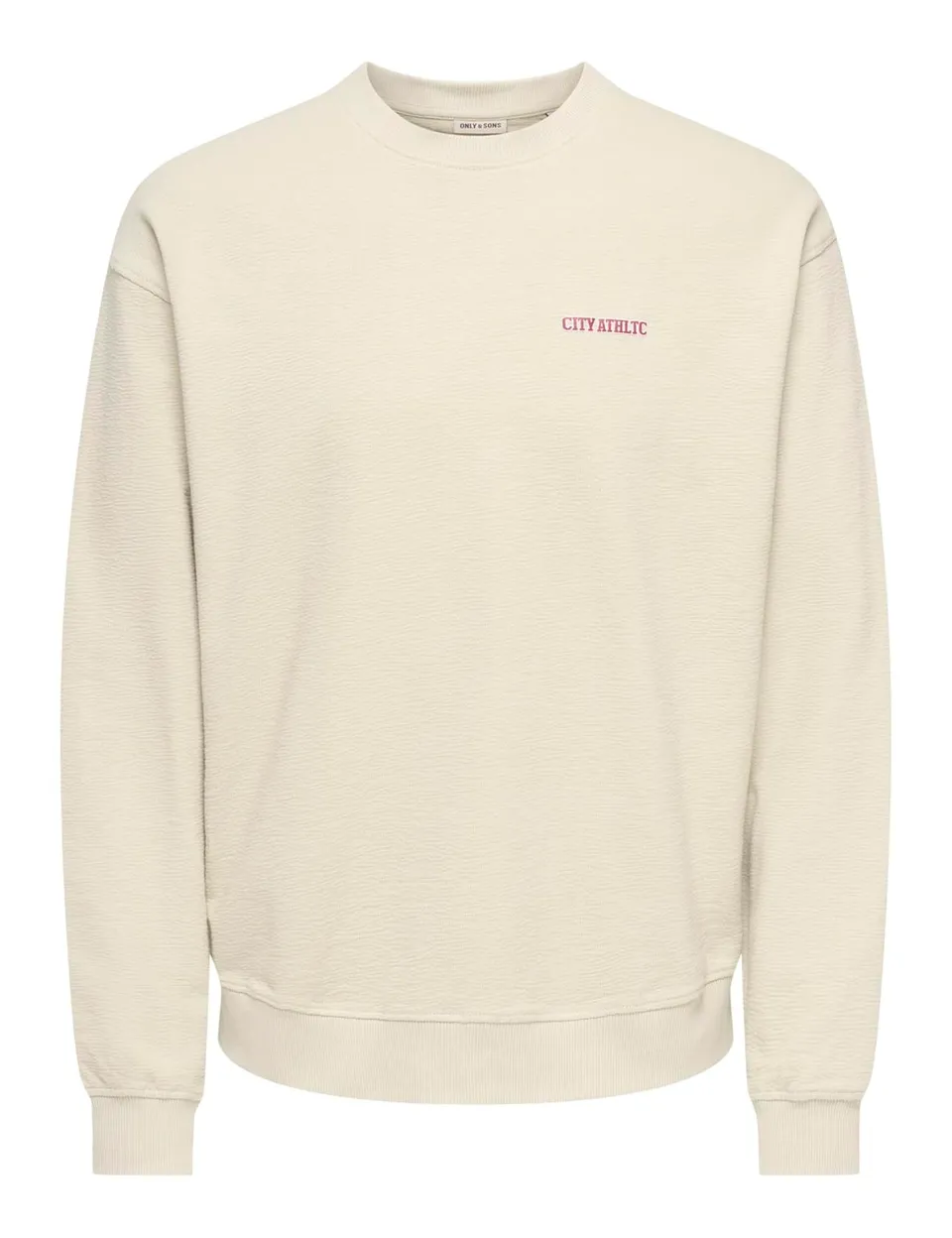 ONLY & SONS Onslenny Felpa Uomo Girocollo Relaxed Nera
