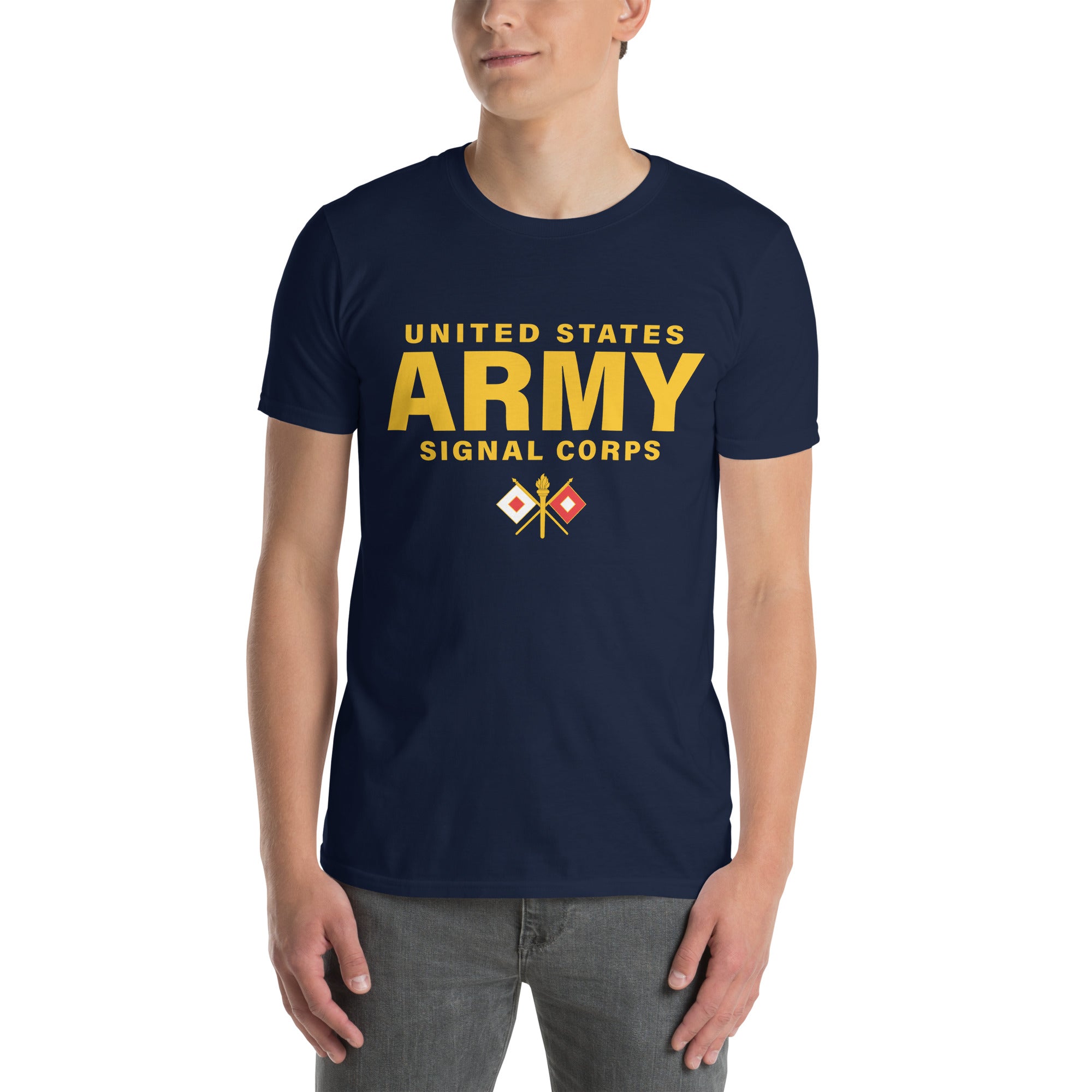 7.62 Design US Army Signal Corps T-Shirt maglietta uomo nera cotone