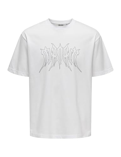 Only & Sons Onsrhinestone T-Shirt Uomo Nero Taglia L