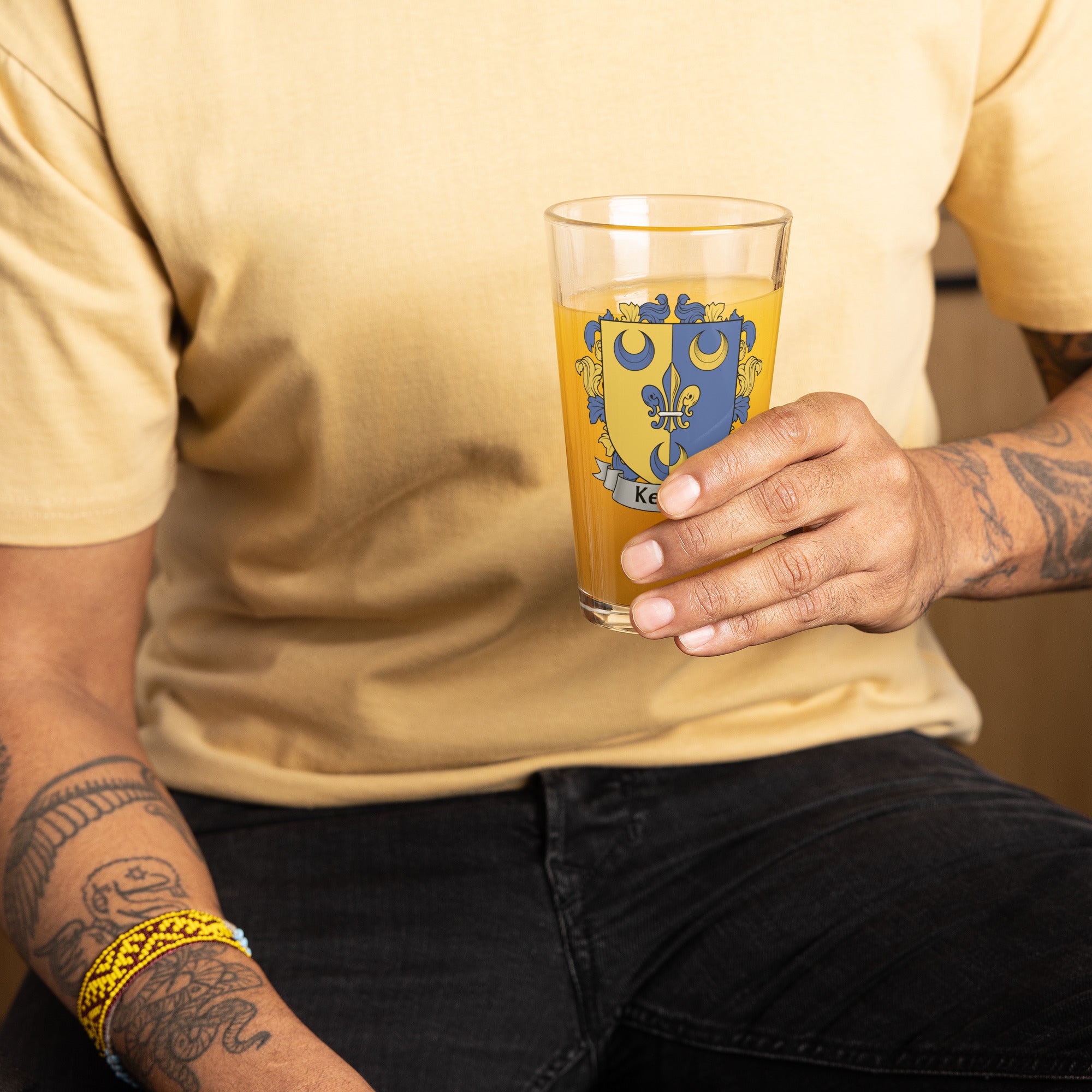 7.62 Design Kenny Irish Bicchiere Pinta Vetro 16oz Stemma