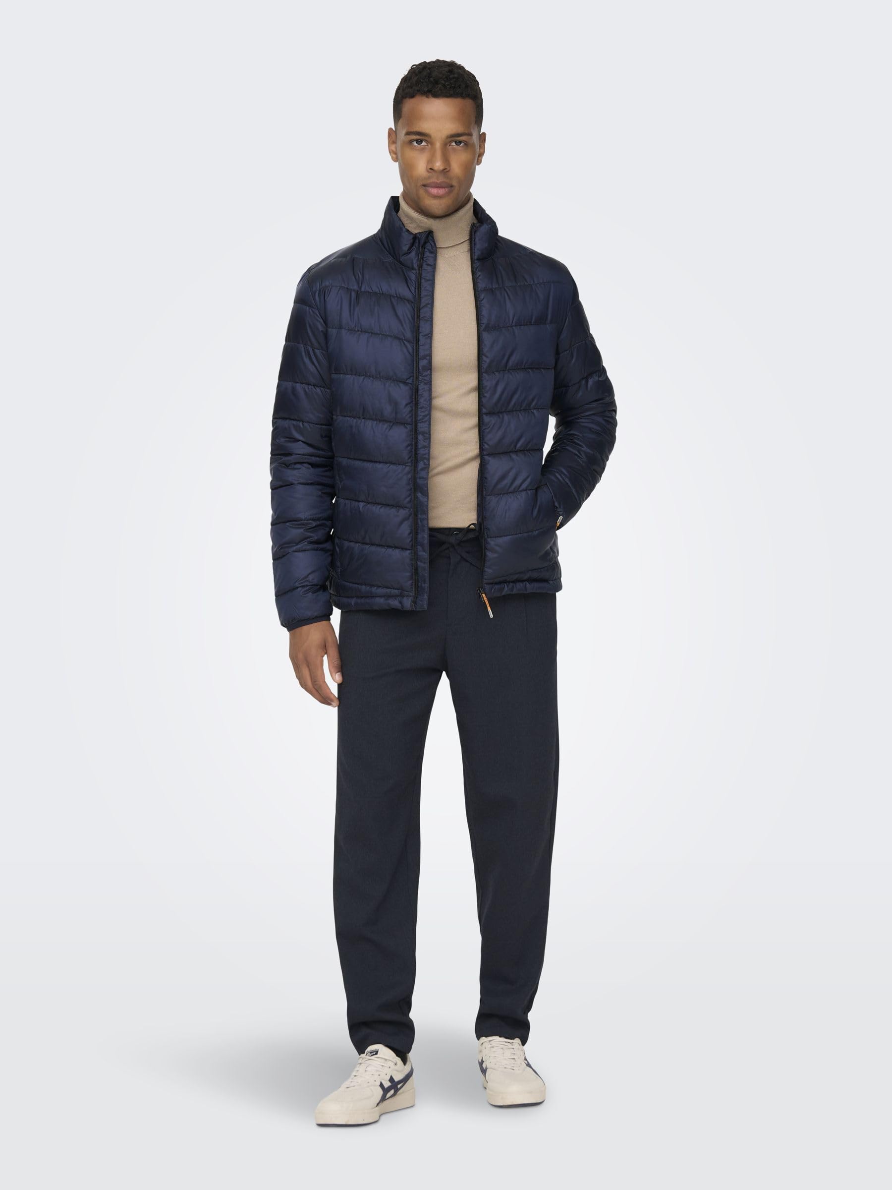 Only & Sons Onscarven Giacca Trapuntata Navy Scuro Leggera