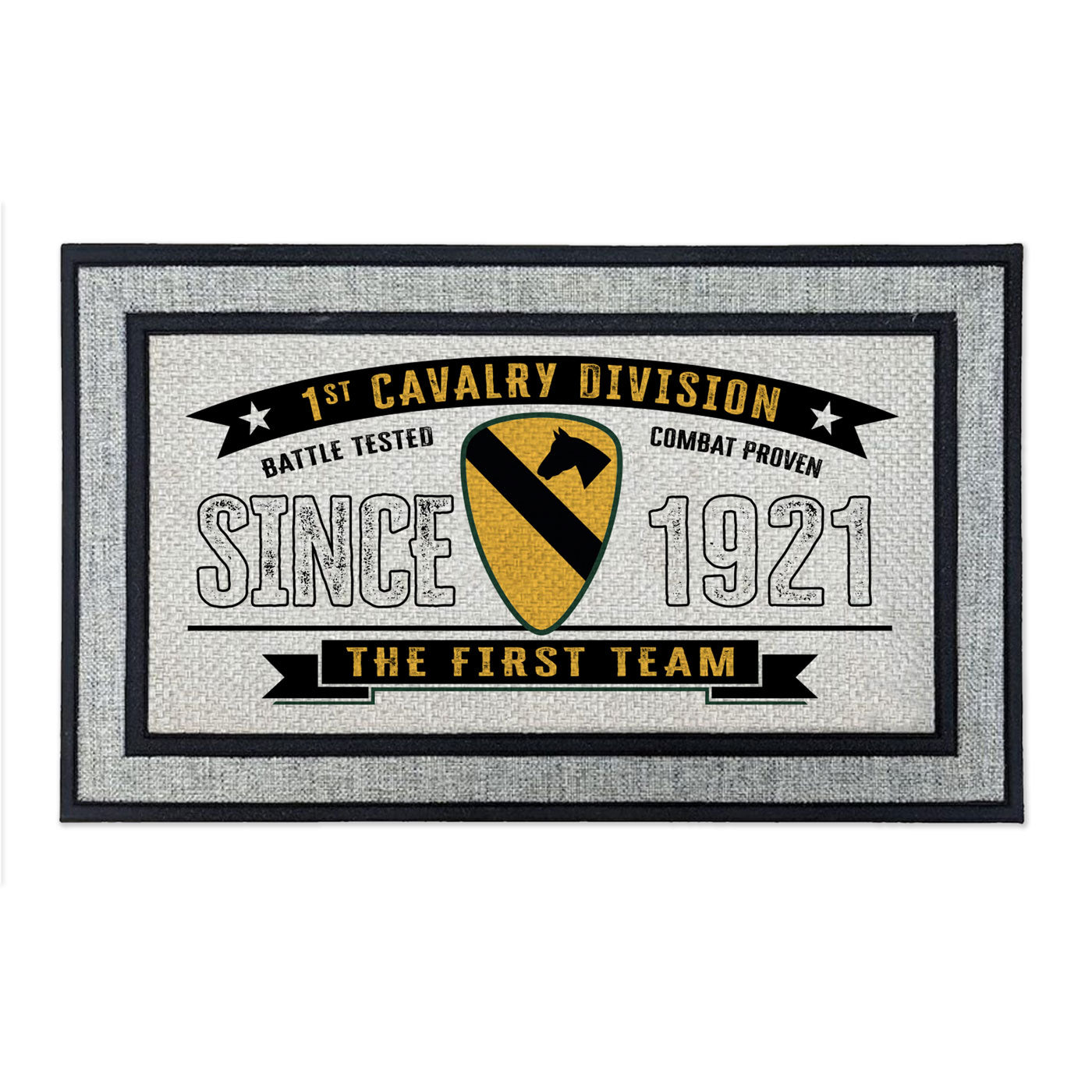 7.62 Design 1st Cavalry zerbino 45x76 cm grigio army