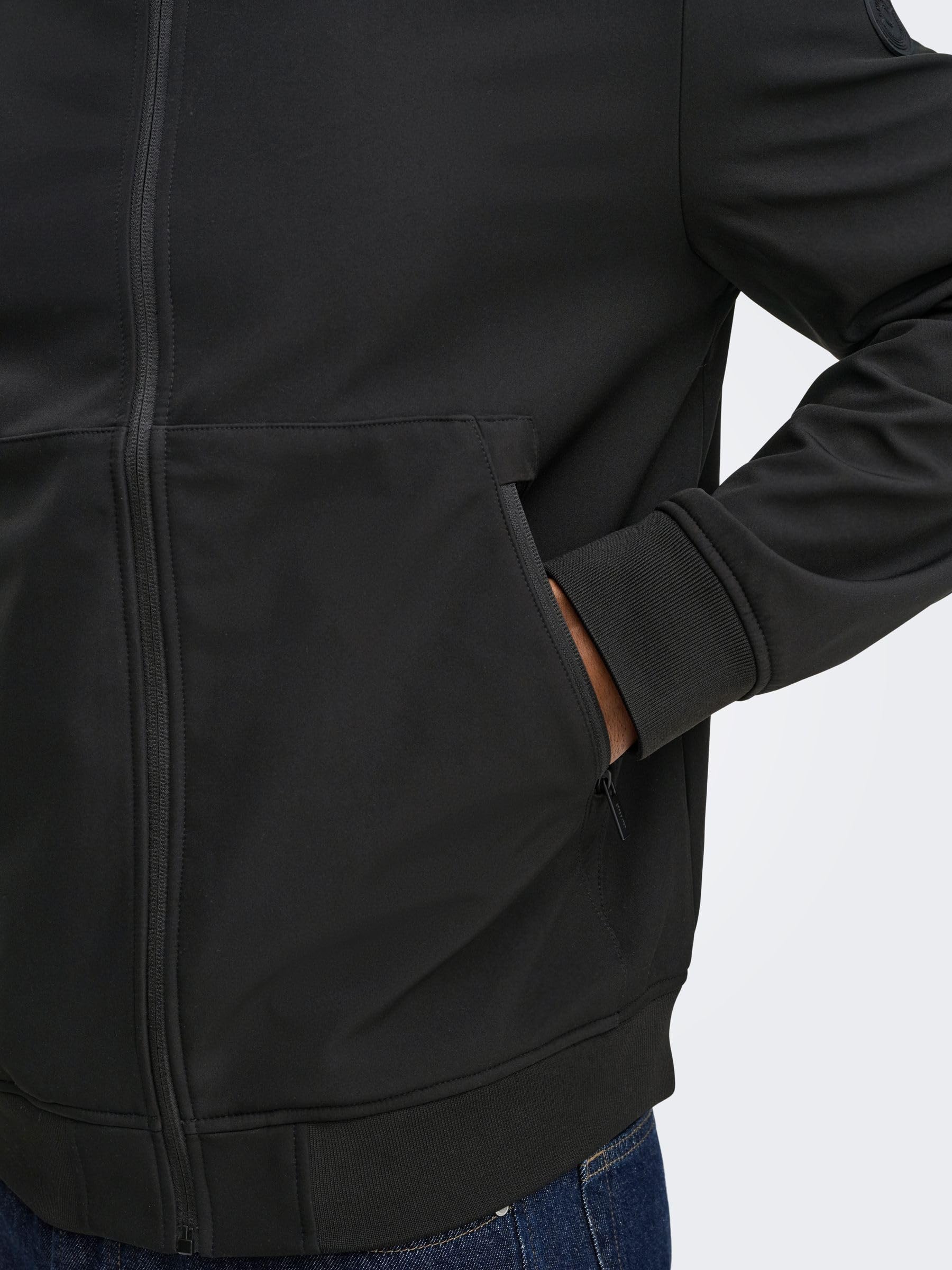 ONLY & SONS BOWIE Bomber Giacca uomo M nero leggero