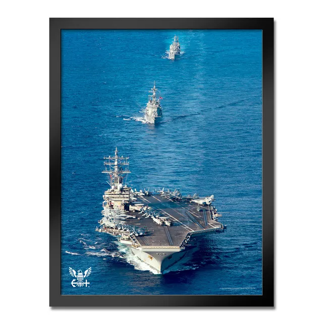 7.62 Design Navy Carrier Stampa Incorniciata 14x20 Flotta