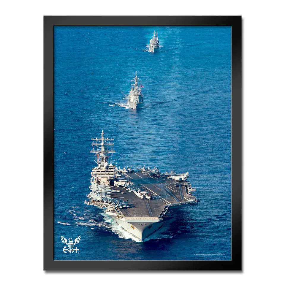 7.62 Design Navy Carrier Stampa Incorniciata 14x20 Flotta