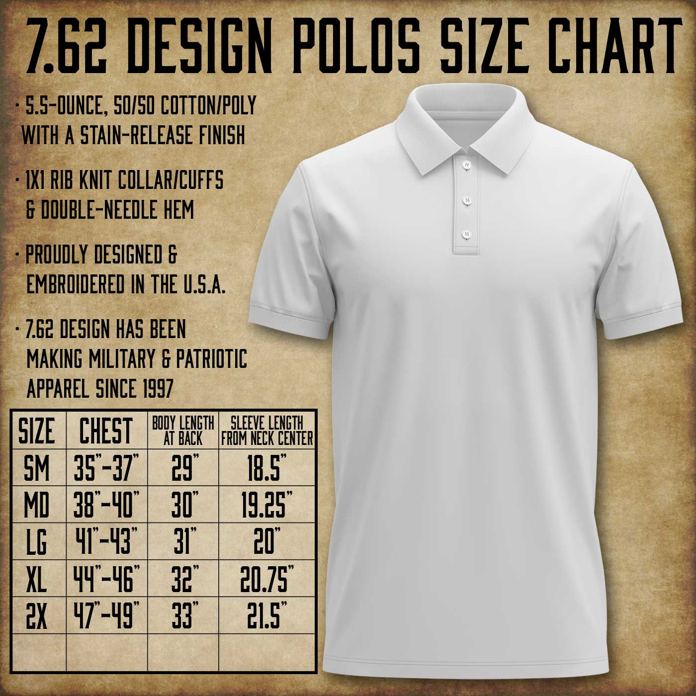 7.62 Design Army polo carbone ricamata logo cotone misto