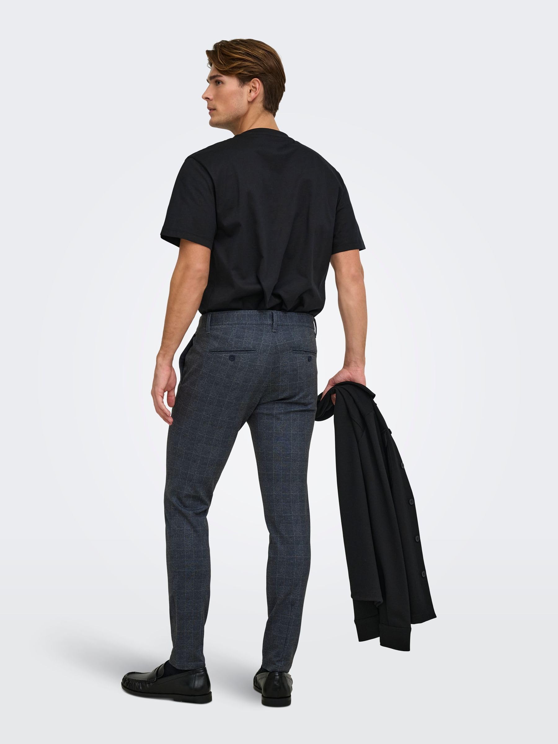 Only & Sons Onsmark 9887 Pantaloni Uomo Slim Blu 36W/34L