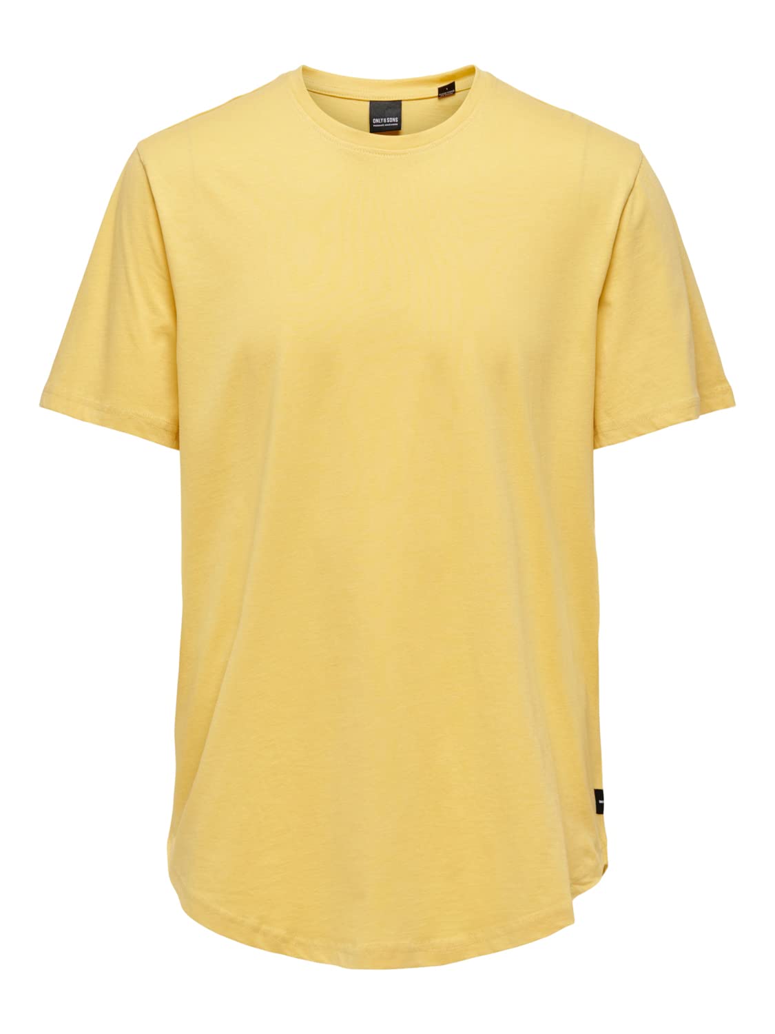 Only & Sons T-shirt girocollo maglietta nera cotone lunga