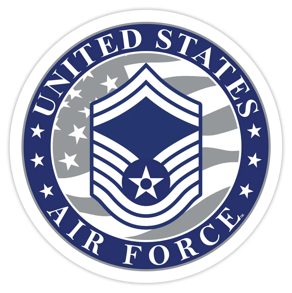 7.62 Design Air Force E-8 decal 3.5" vinile esterno